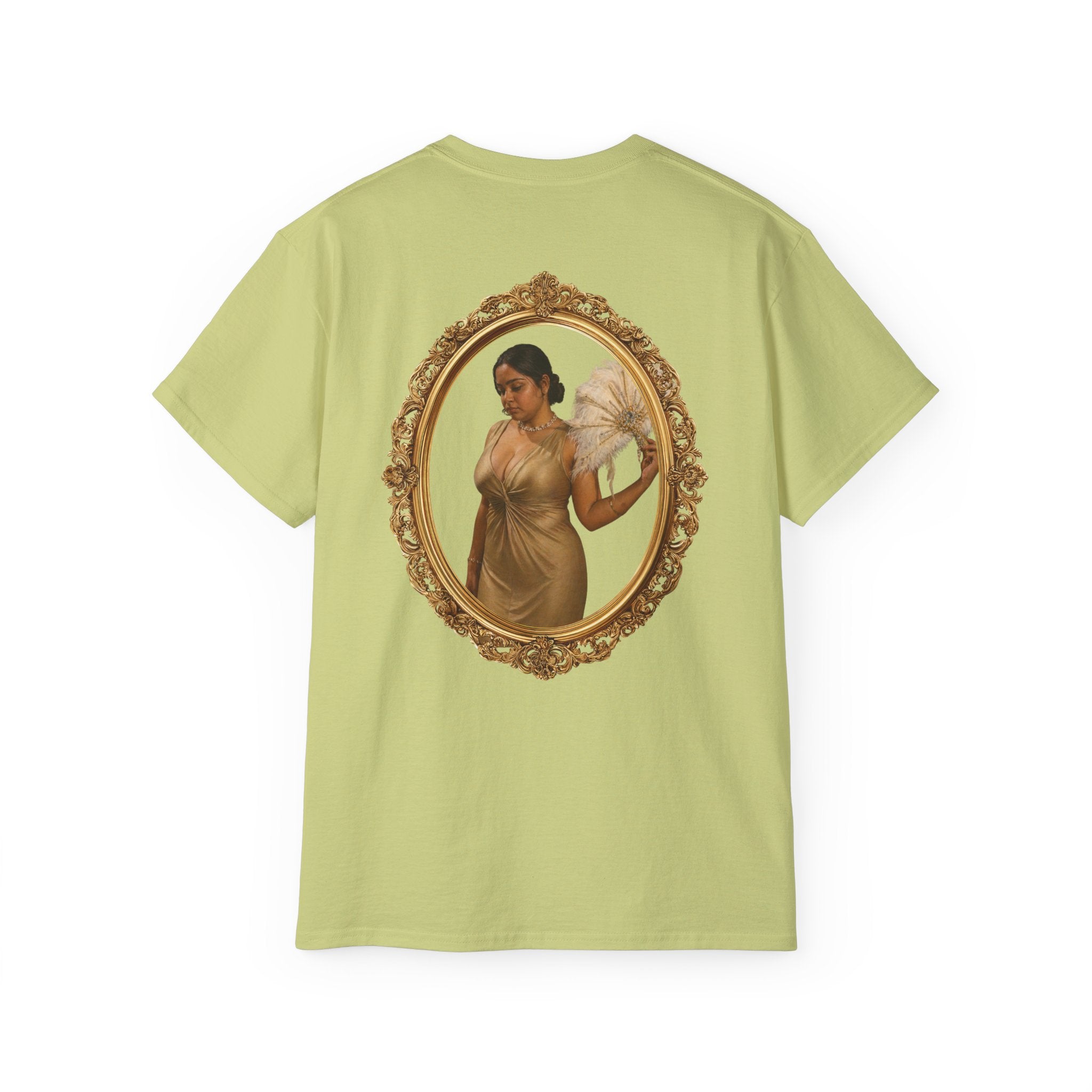 Angel Portrait T-Shirt — Vintage Gold Framed Guardian Tee