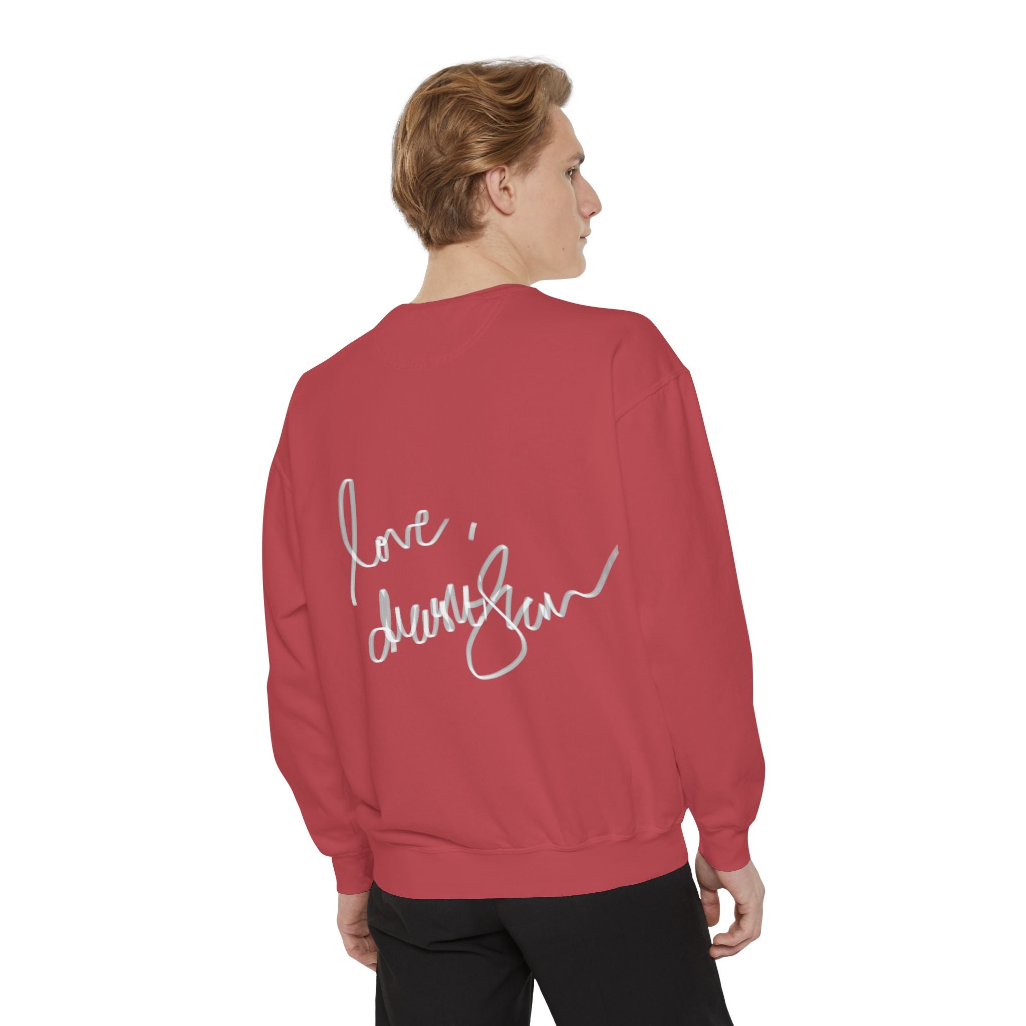 Reclining Muse Sweatshirt — 'We Will Be Home' Retro Art Graphic Crewneck