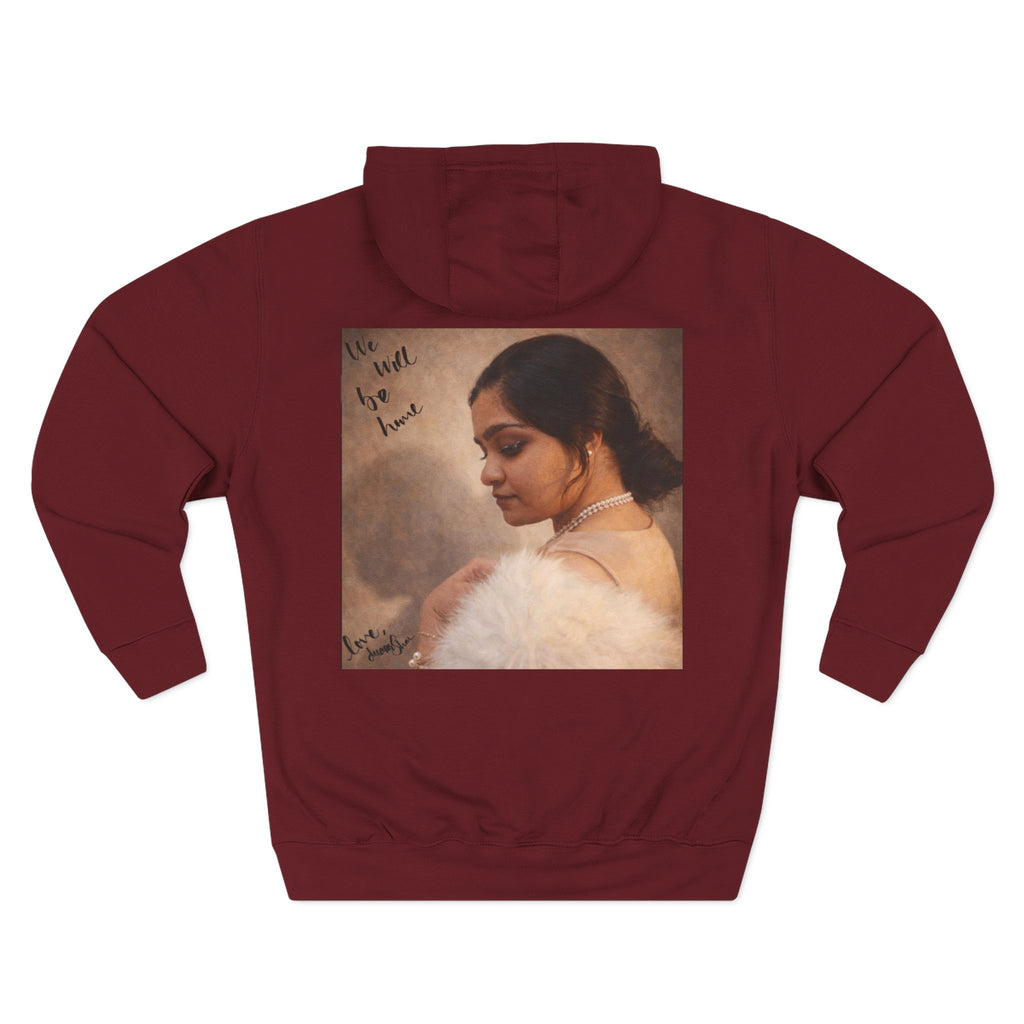Portrait Hoodie — Vintage Frame Romantic Art Pullover