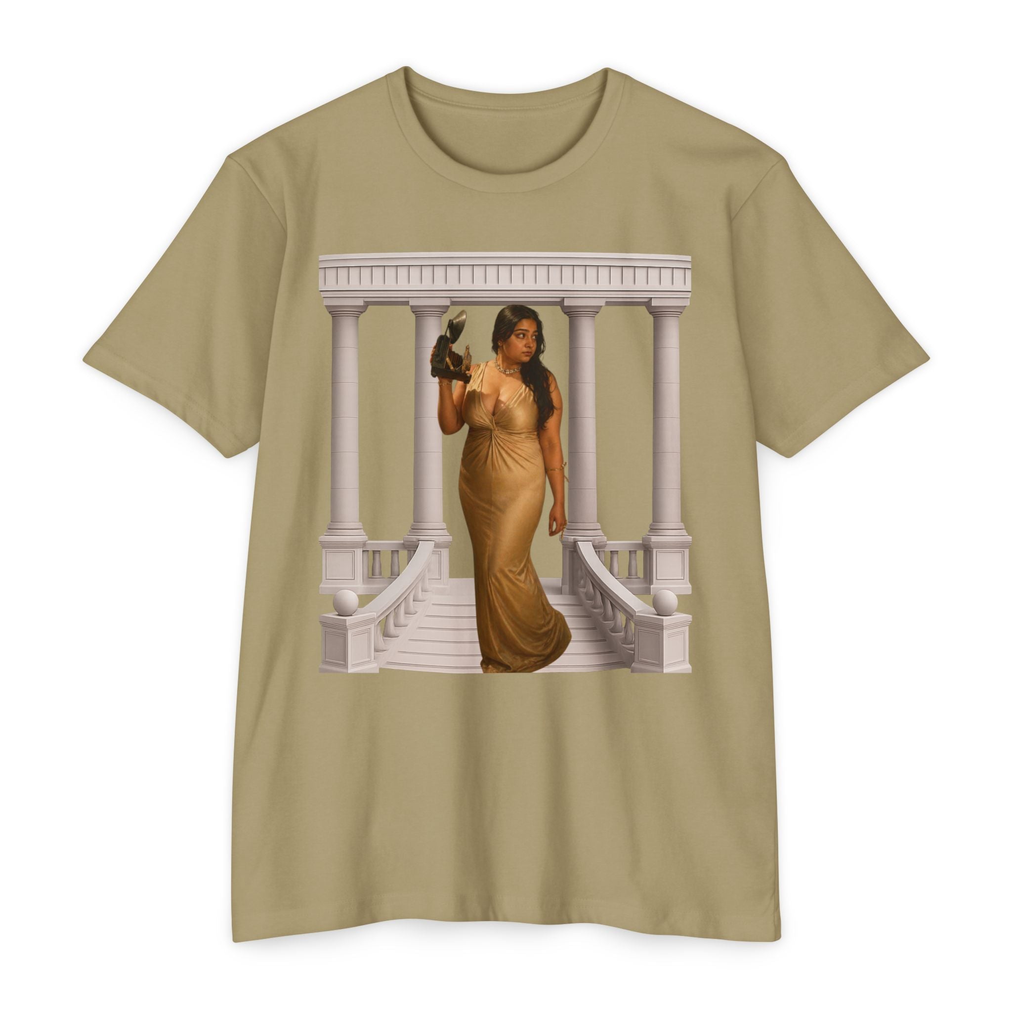 Greek Goddess Illustration T‑Shirt — "We Will Behome" Inspirational Tee