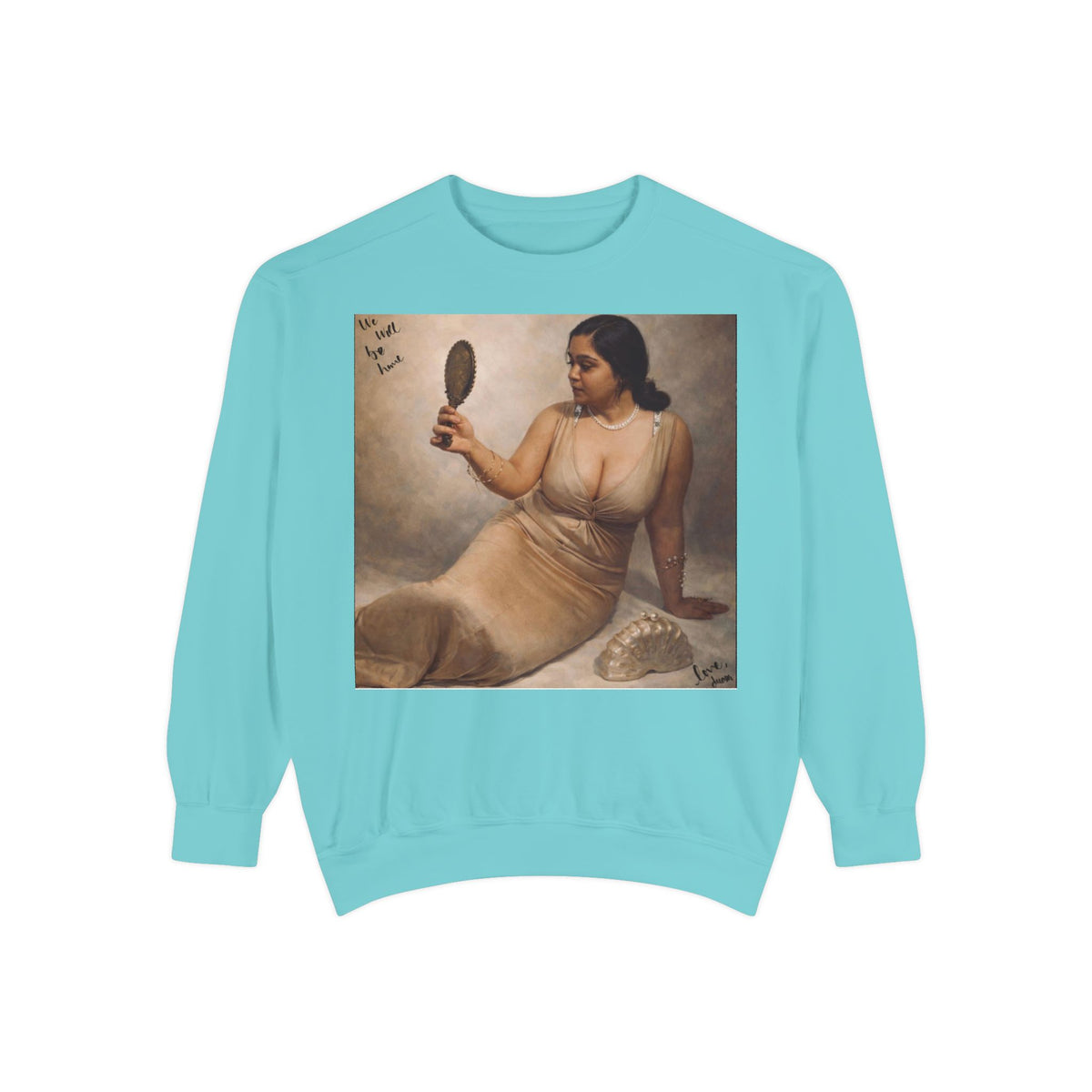 Drashti Sweatshirt — Vintage Muse Art Portrait Pullover