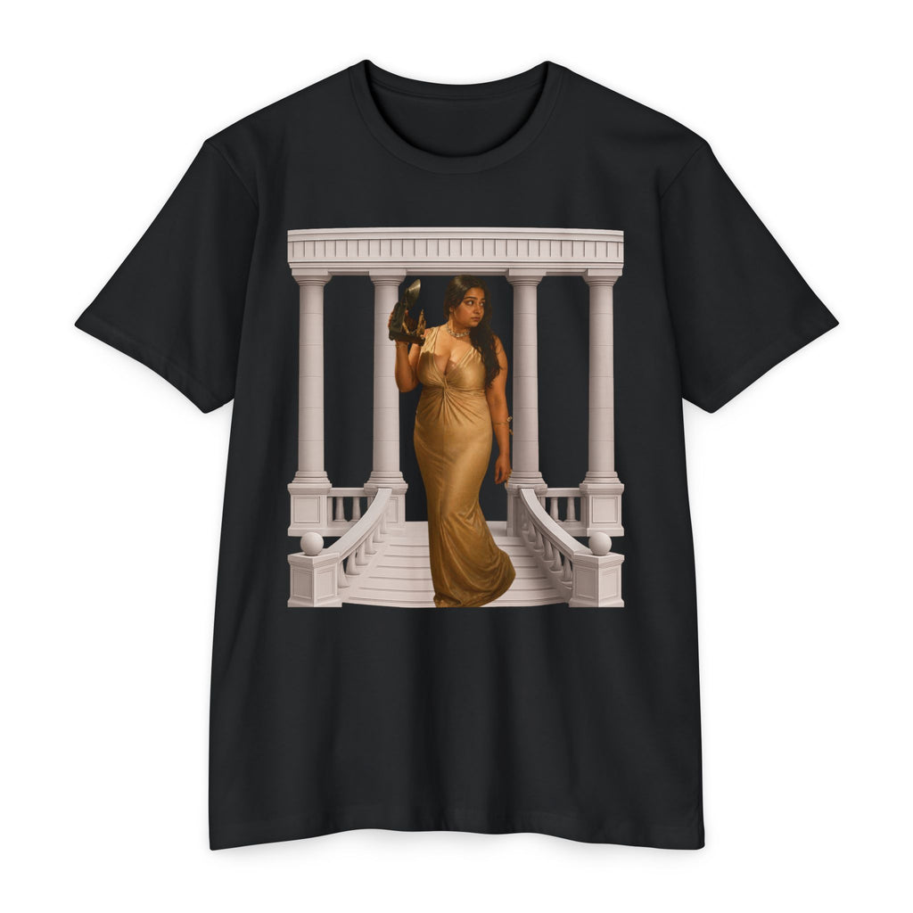 Greek Goddess Illustration T‑Shirt — "We Will Behome" Inspirational Tee