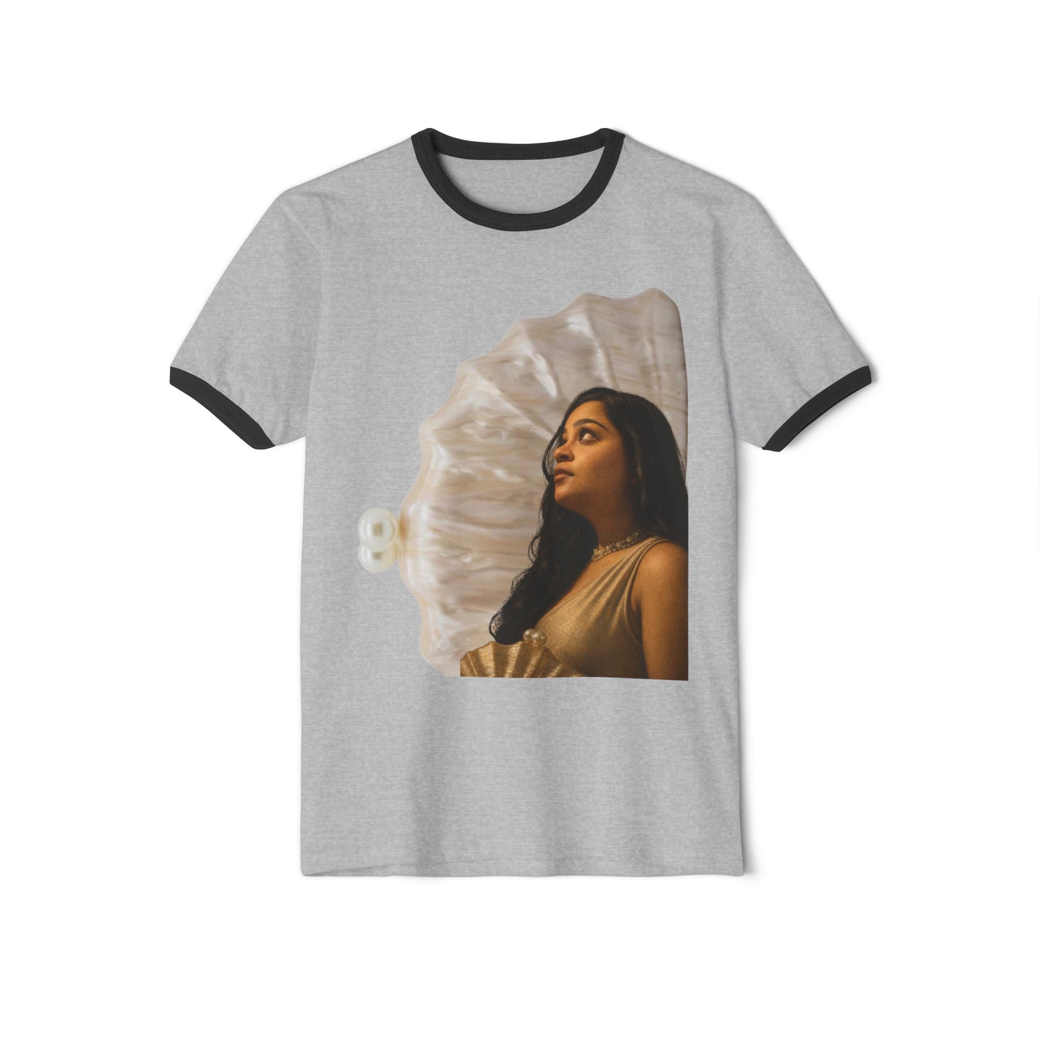 Ringer T-Shirt — 'We Will Be Home' Shell Portrait Tee