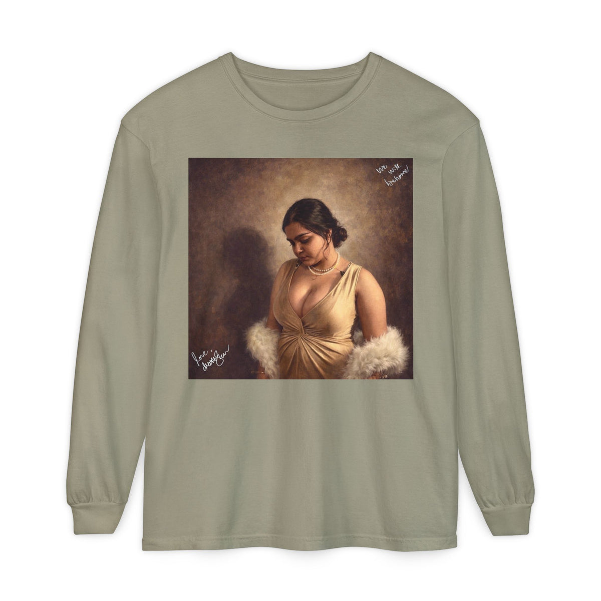 Drashti Unisex Garment-dyed Long Sleeve T-Shirt