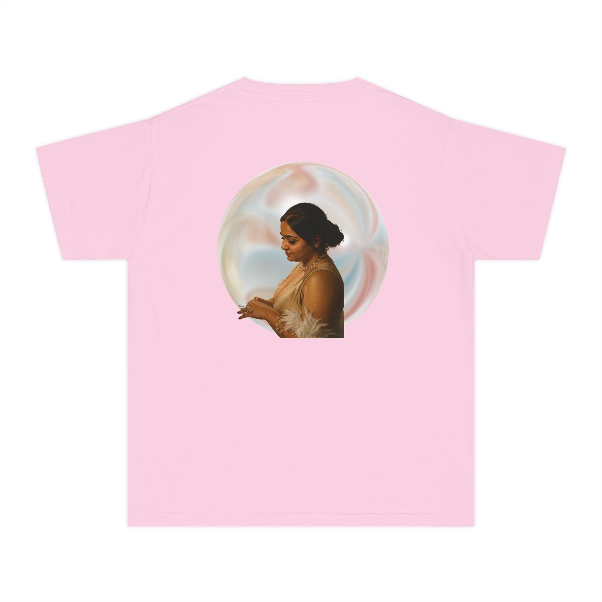 Youth Tee — Elegant Portrait Shell Graphic