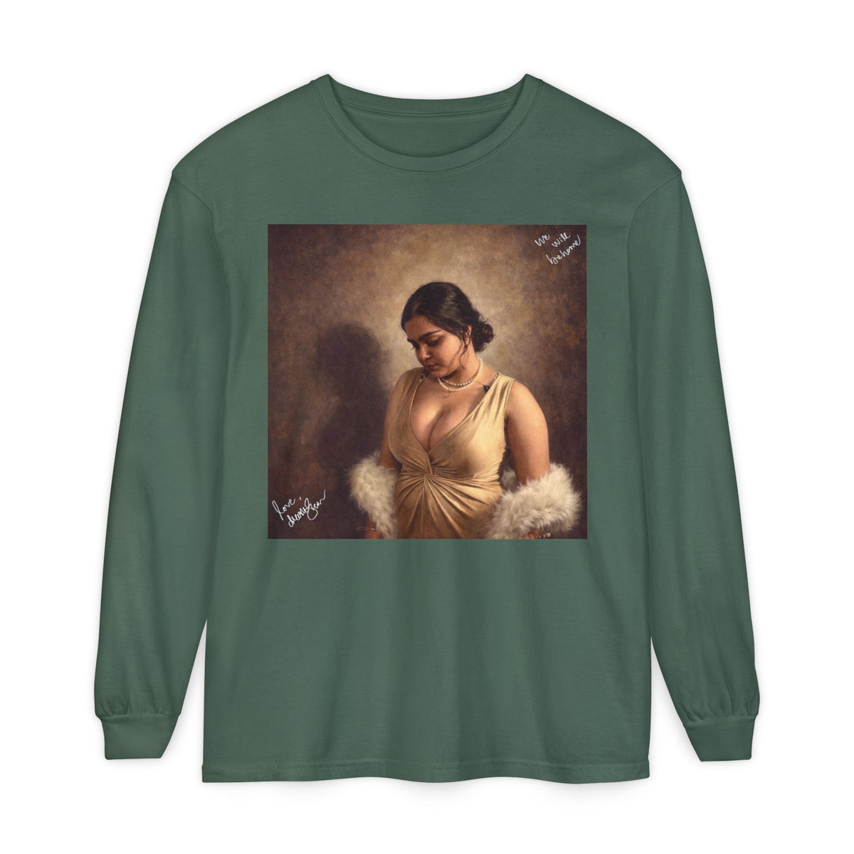 Drashti Unisex Garment-dyed Long Sleeve T-Shirt
