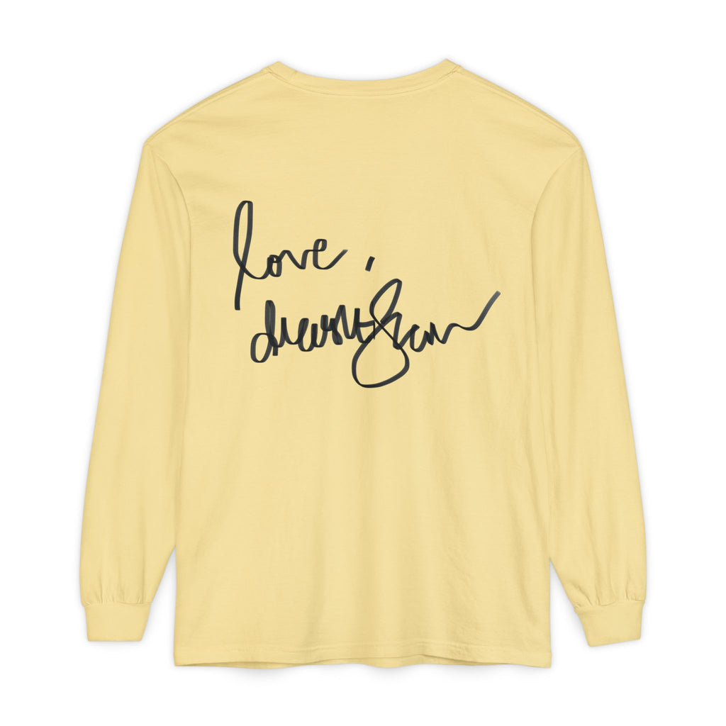 We Will Be Home Long Sleeve Tee — Floral Vintage Portrait Graphic
