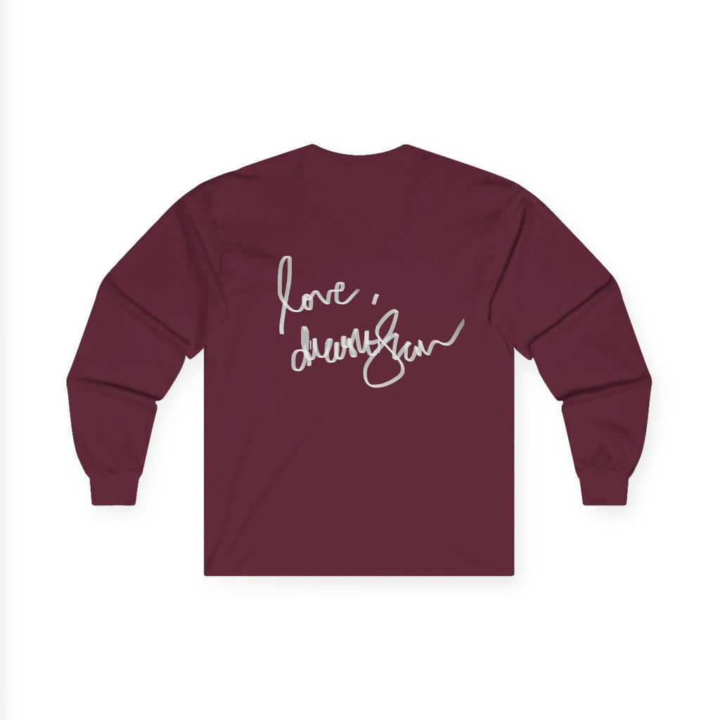 Long Sleeve Tee — "We Will Be Home" Portrait Graphic
