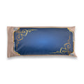 Satin Pillowcase - Luxe Navy & Gold Decorative Body Pillowcase with 'love, drungrun' Script