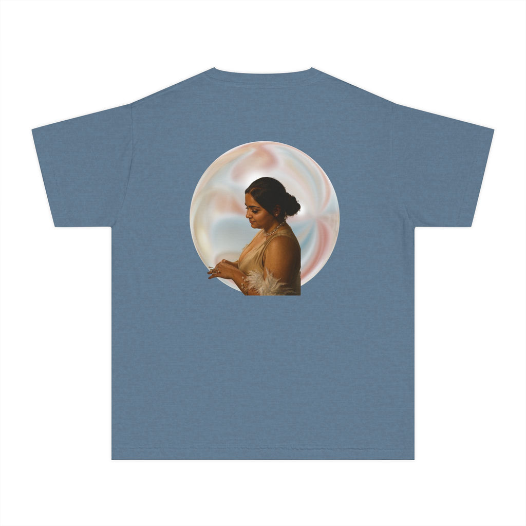 Youth Tee — Elegant Portrait Shell Graphic
