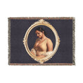Woven Blanket — Vintage Portrait Framed Art Throw