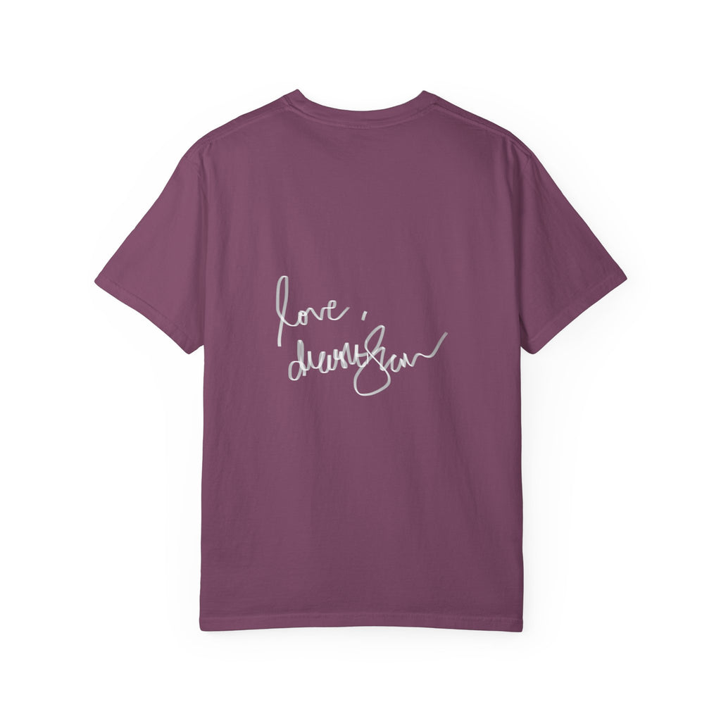 T-Shirt — Vintage Glam Portrait Tee with Signature "Love, Drashti"
