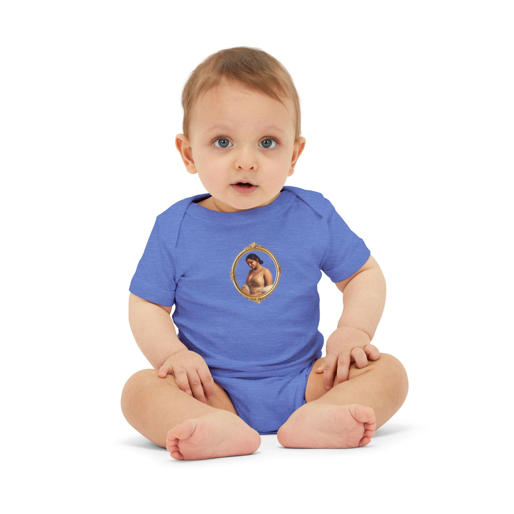 Infant Onesie with Vintage Cherub Portrait – Baby Bodysuit