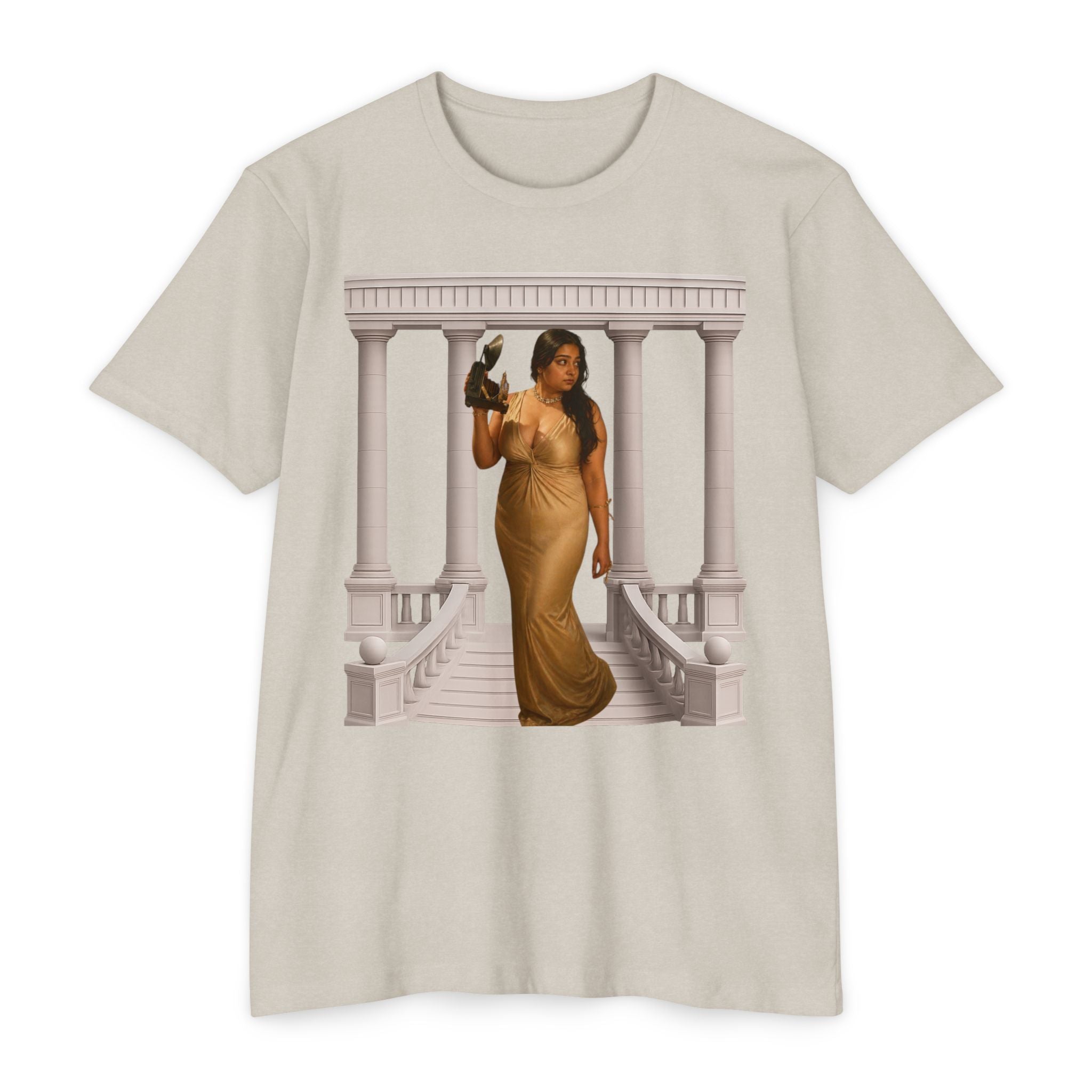 Greek Goddess Illustration T‑Shirt — "We Will Behome" Inspirational Tee