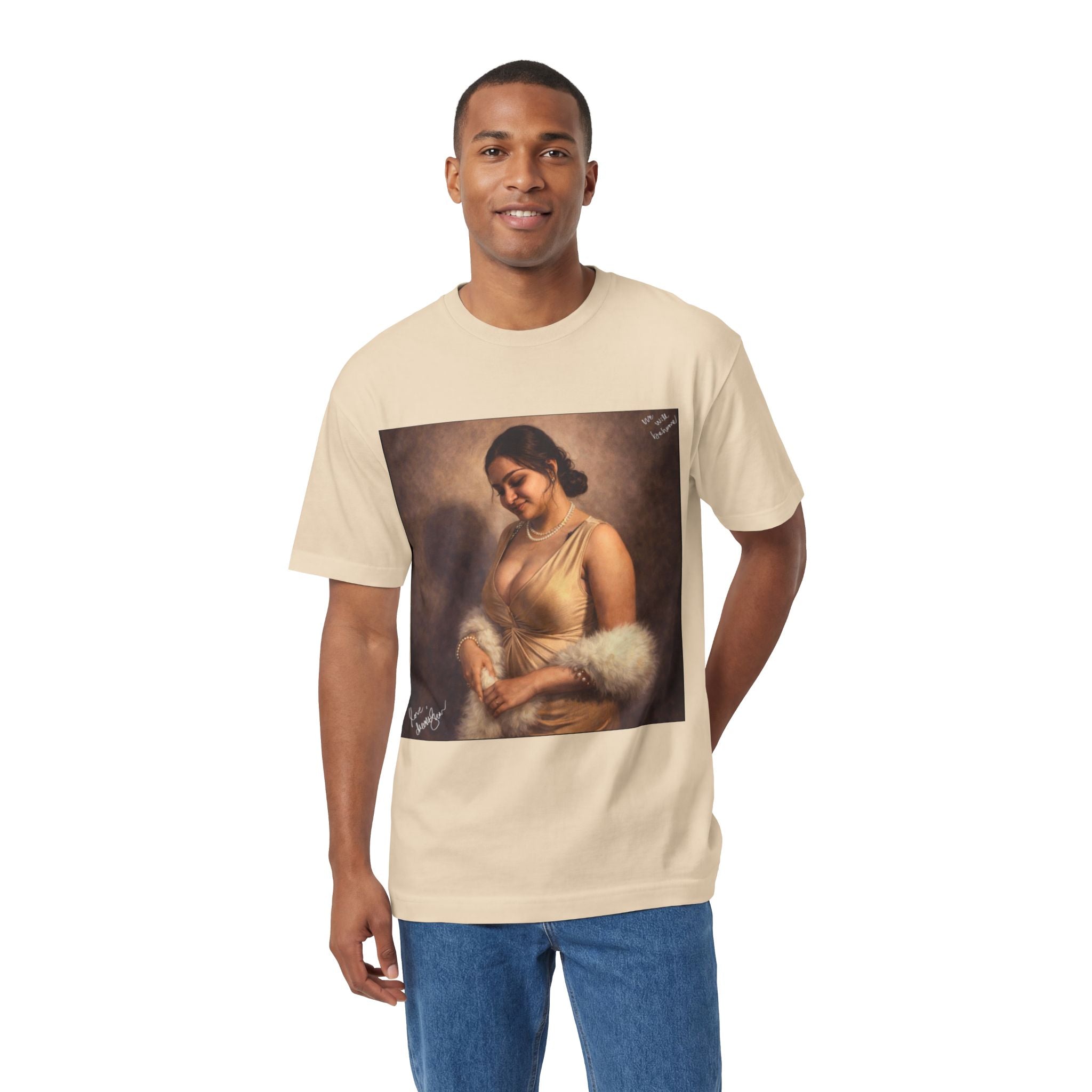 Vintage Portrait Tee — Elegant Woman Art Print T-Shirt