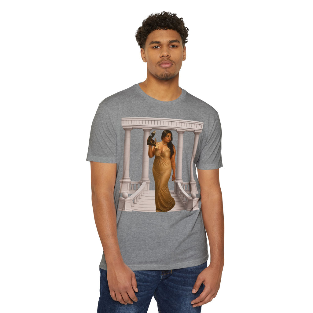 Greek Goddess Illustration T‑Shirt — "We Will Behome" Inspirational Tee