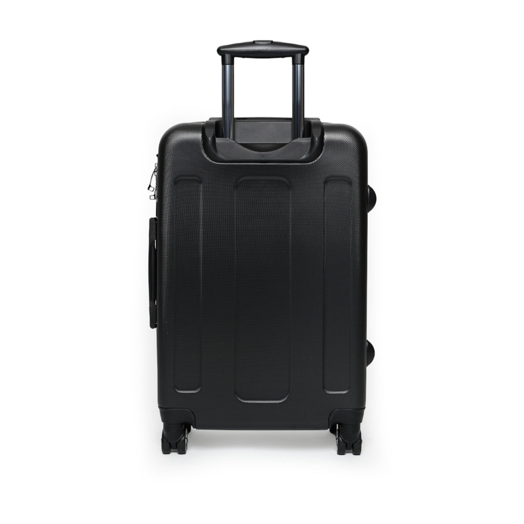 Drashti Navy Suitcase — Elegant Travel Carry-On with Pearl and Diamond Motif