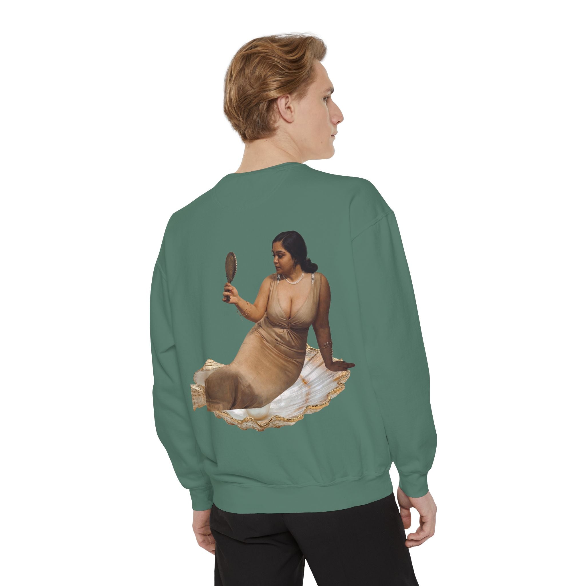 Sweatshirt — Vintage Muse Art Portrait Pullover