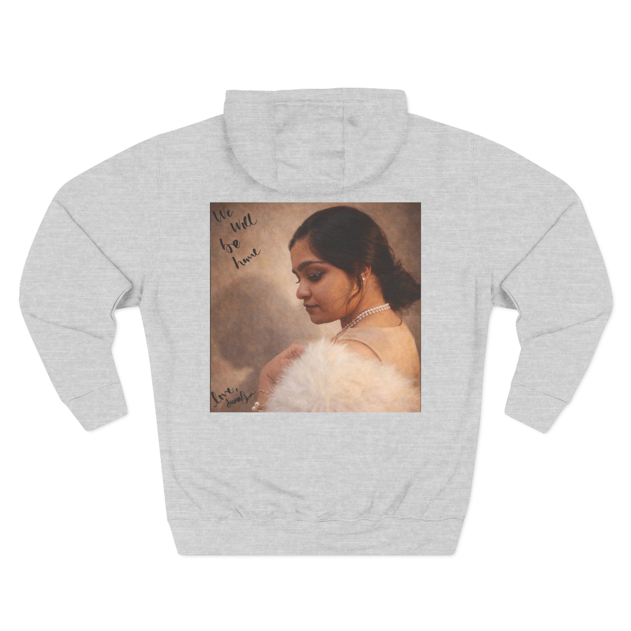 Portrait Hoodie — Vintage Frame Romantic Art Pullover
