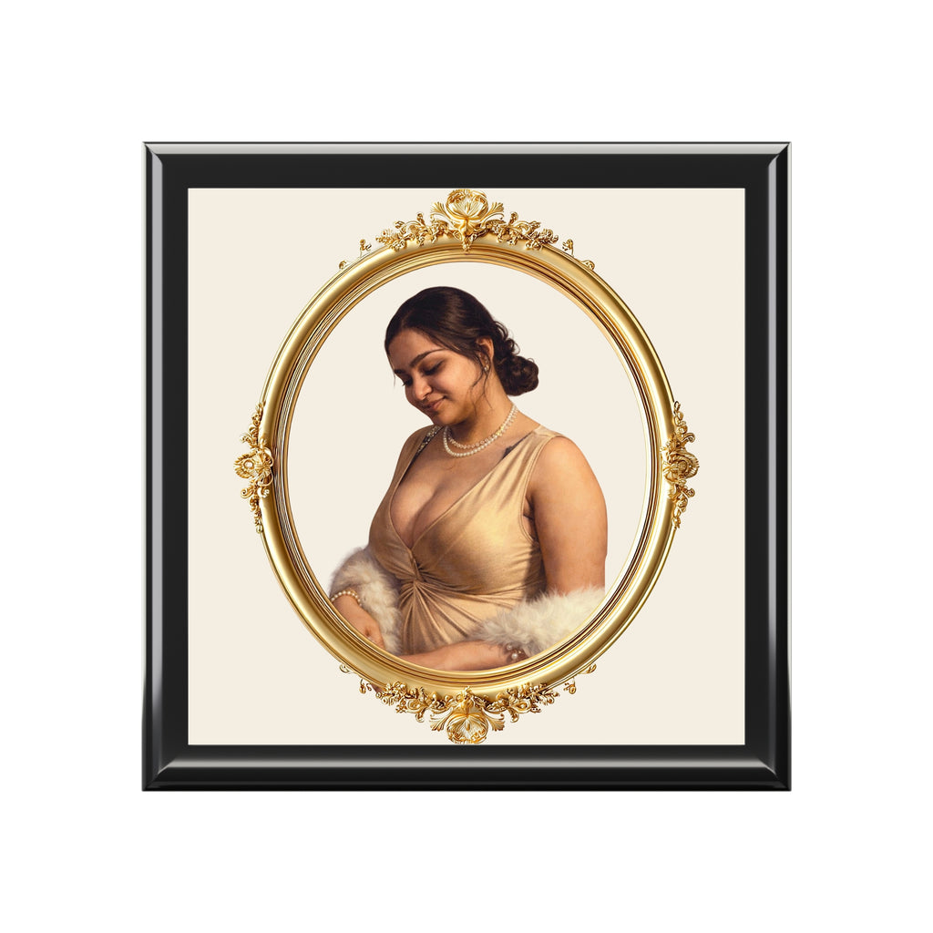 Vintage Portrait Jewelry Box — Personalized Heirloom Gift for Her