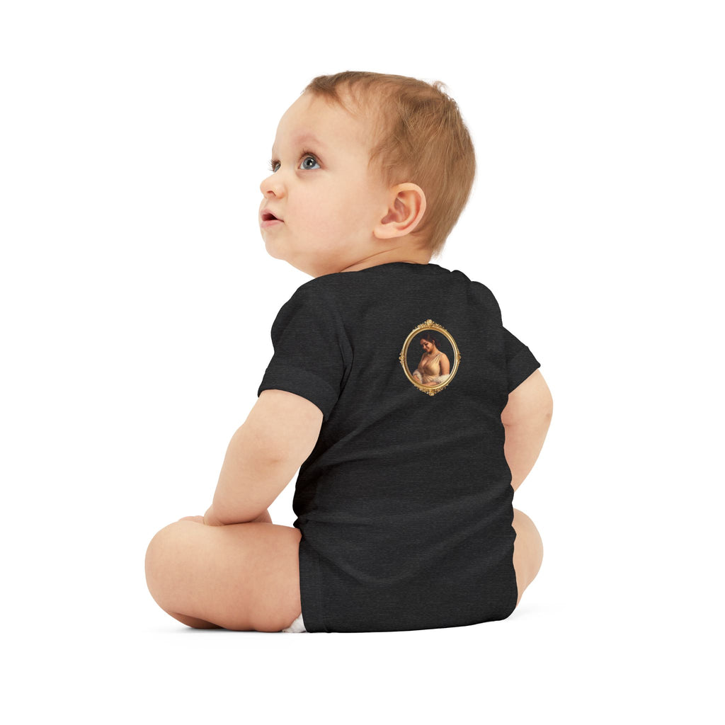 Infant Onesie with Vintage Cherub Portrait – Baby Bodysuit