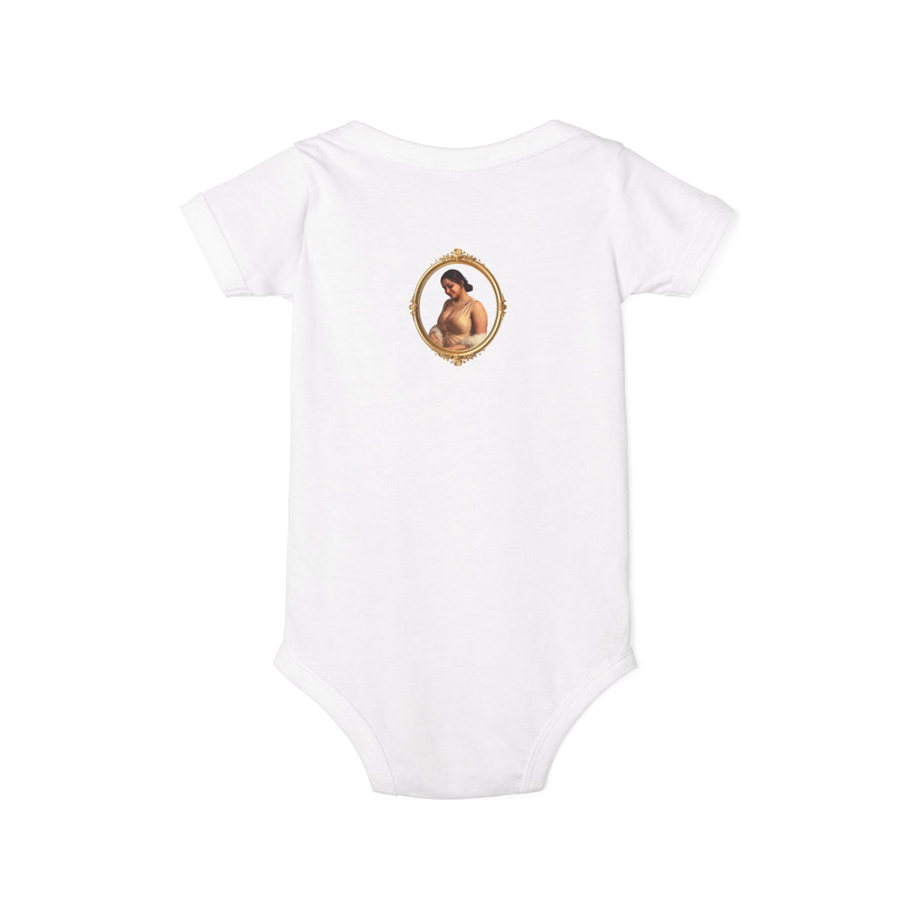 Infant Onesie with Vintage Cherub Portrait – Baby Bodysuit