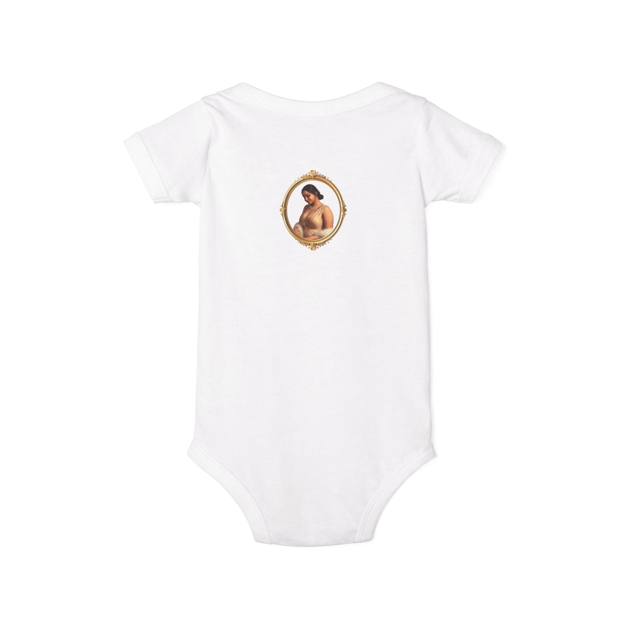 Infant Onesie with Vintage Cherub Portrait – Baby Bodysuit