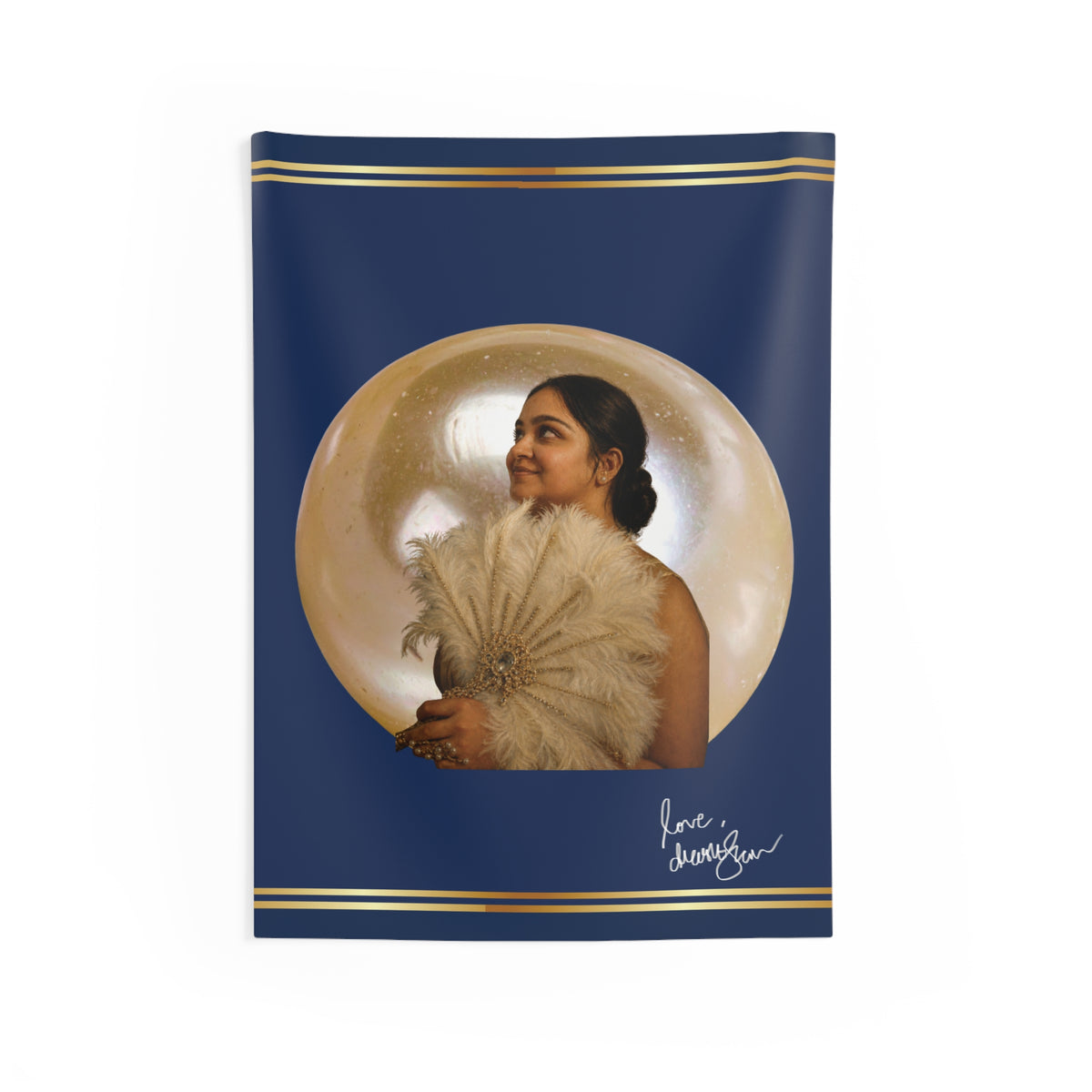 Drashti Portrait Tapestry — Wall Art