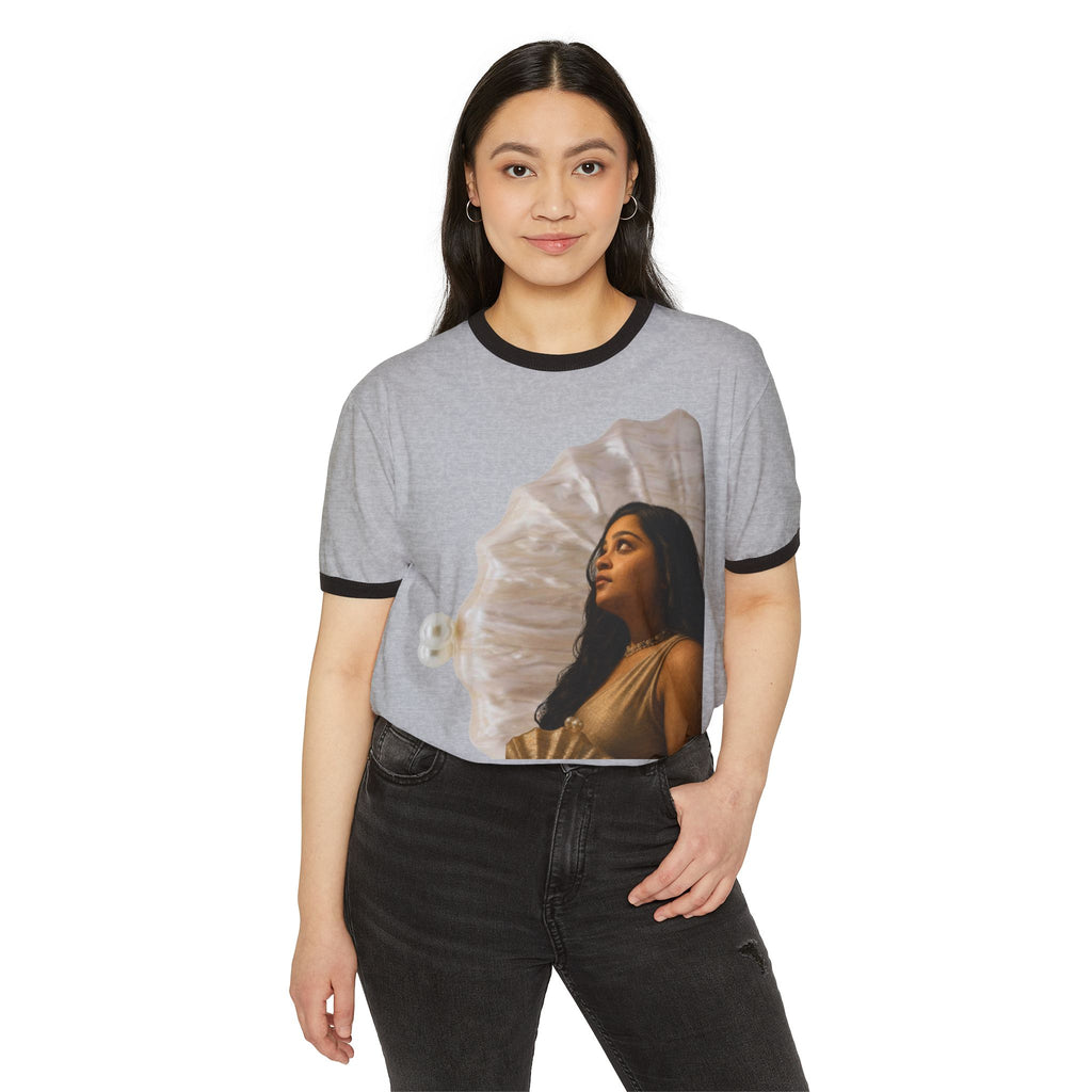 Ringer T-Shirt — 'We Will Be Home' Shell Portrait Tee