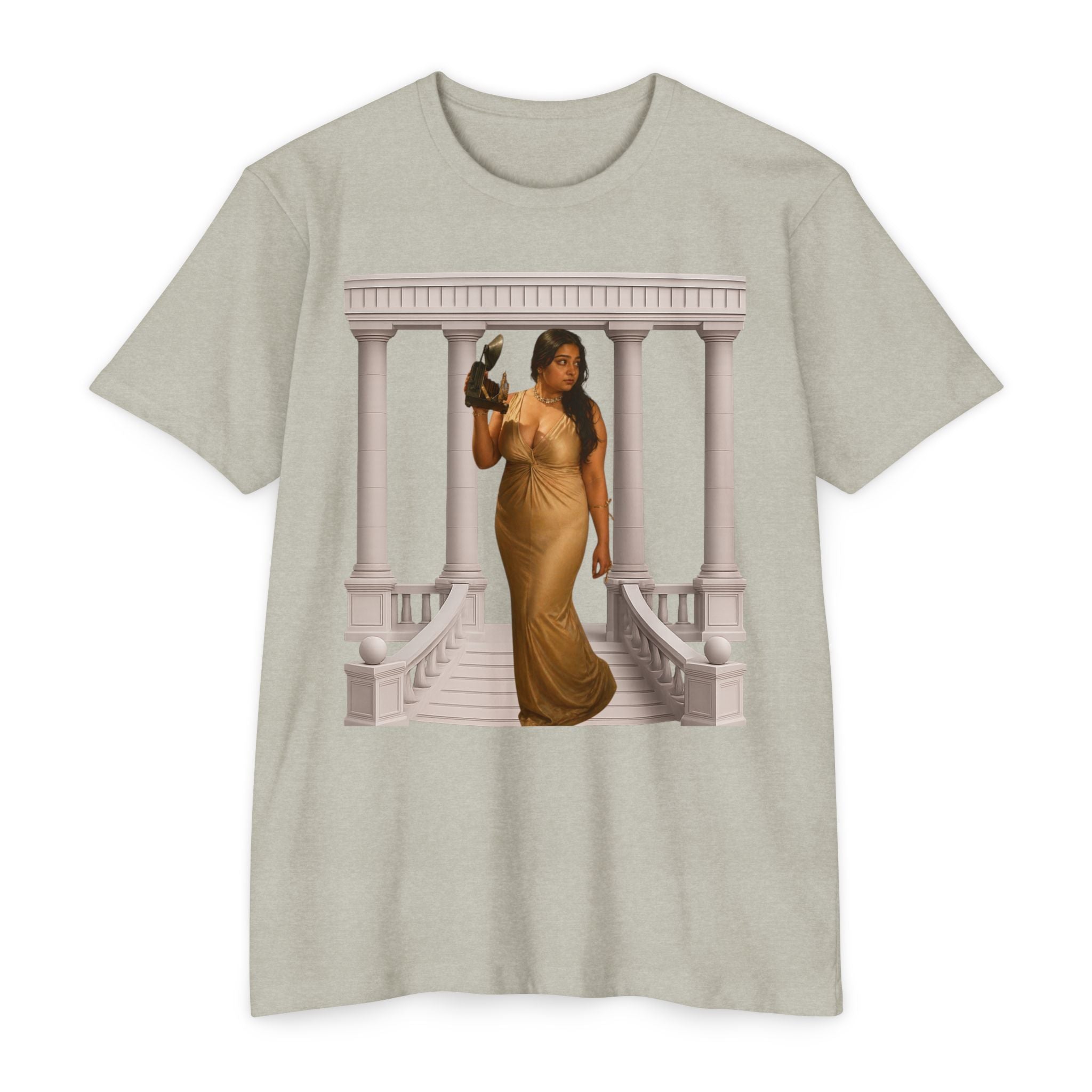 Greek Goddess Illustration T‑Shirt — "We Will Behome" Inspirational Tee