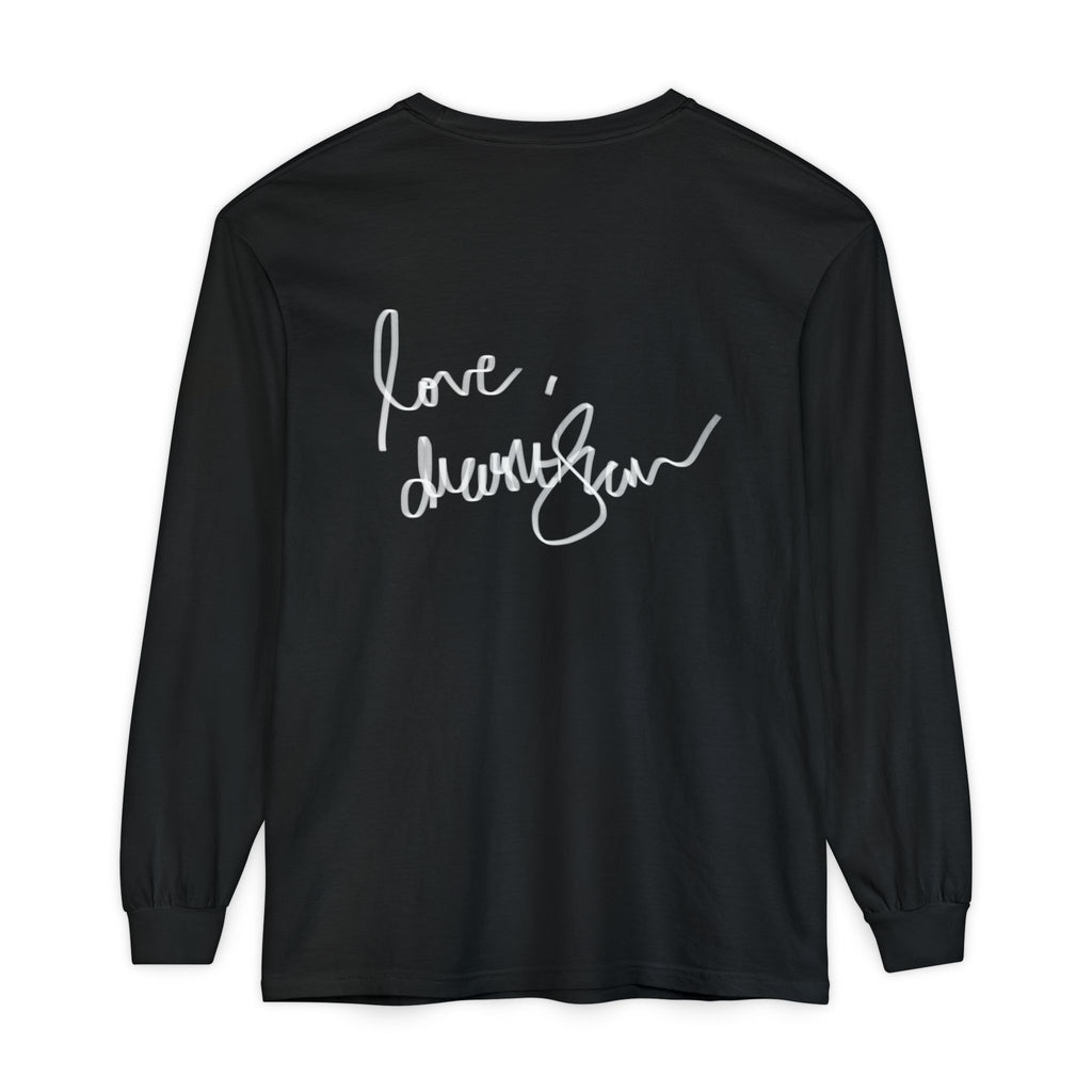 We Will Be Home Long Sleeve Tee — Floral Vintage Portrait Graphic