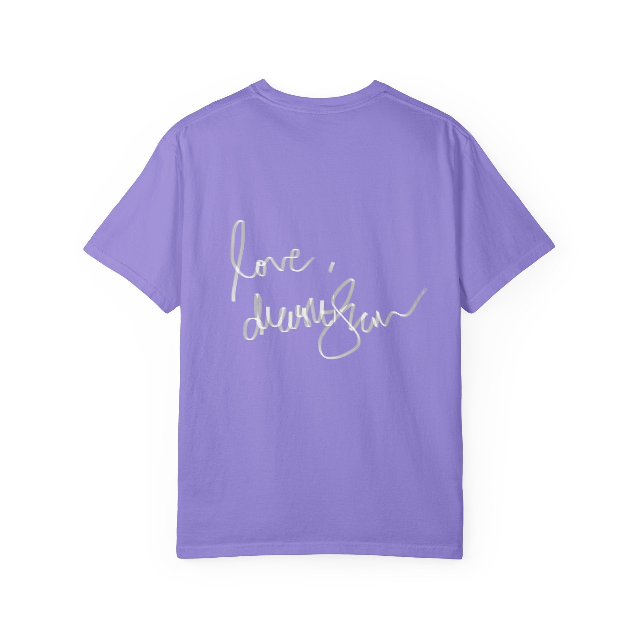 T-Shirt — Vintage Glam Portrait Tee with Signature "Love, Drashti"