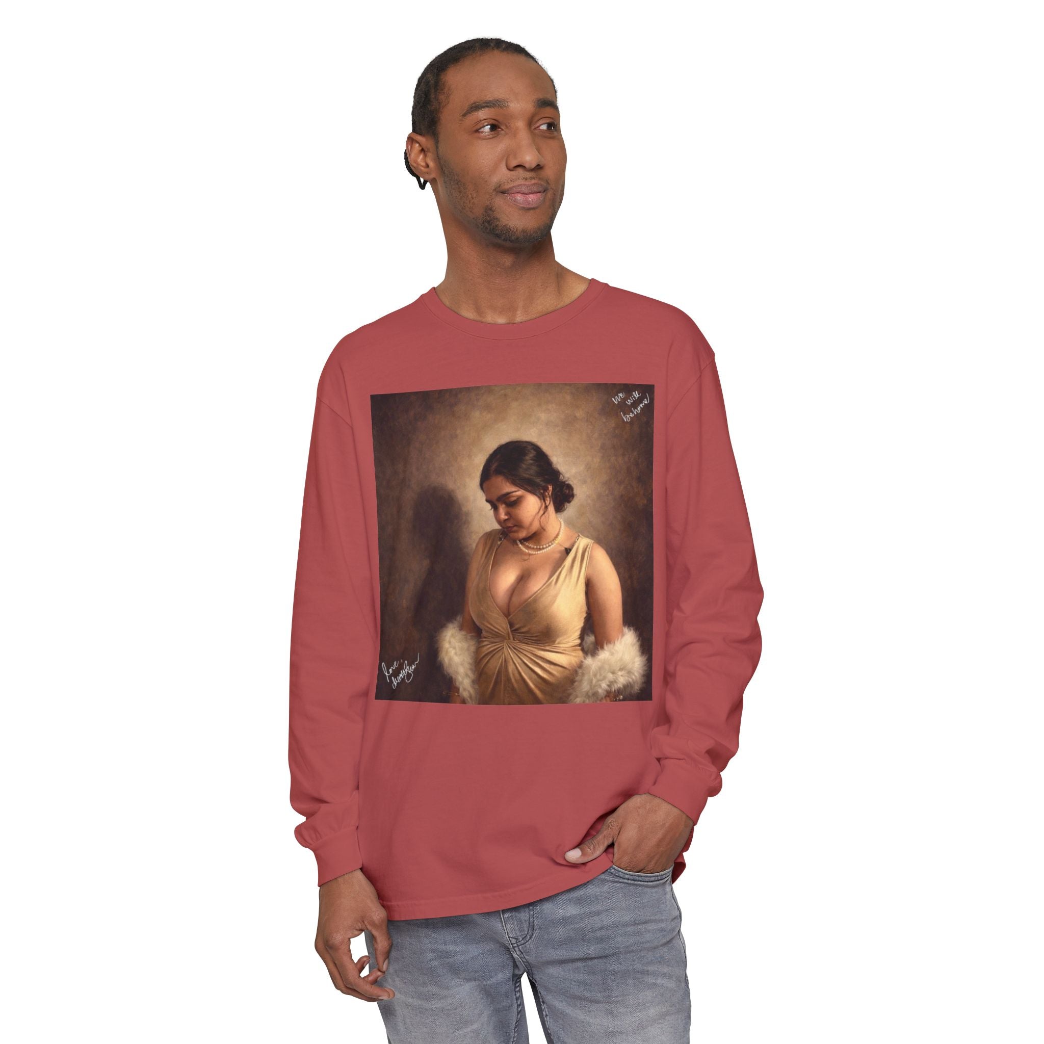 Unisex Garment-dyed Long Sleeve T-Shirt