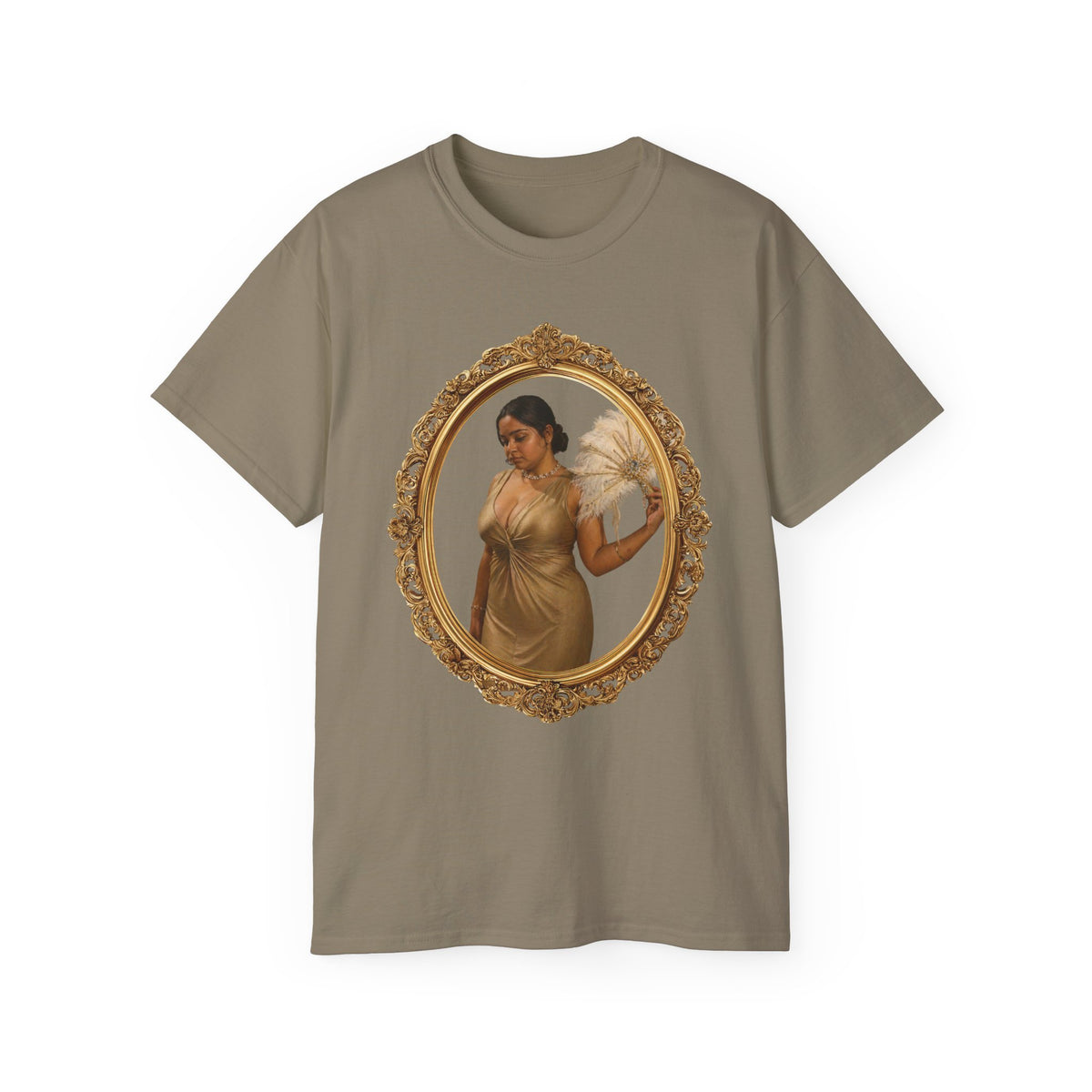 WWBH Portrait T-Shirt — Vintage Gold Framed Guardian Tee