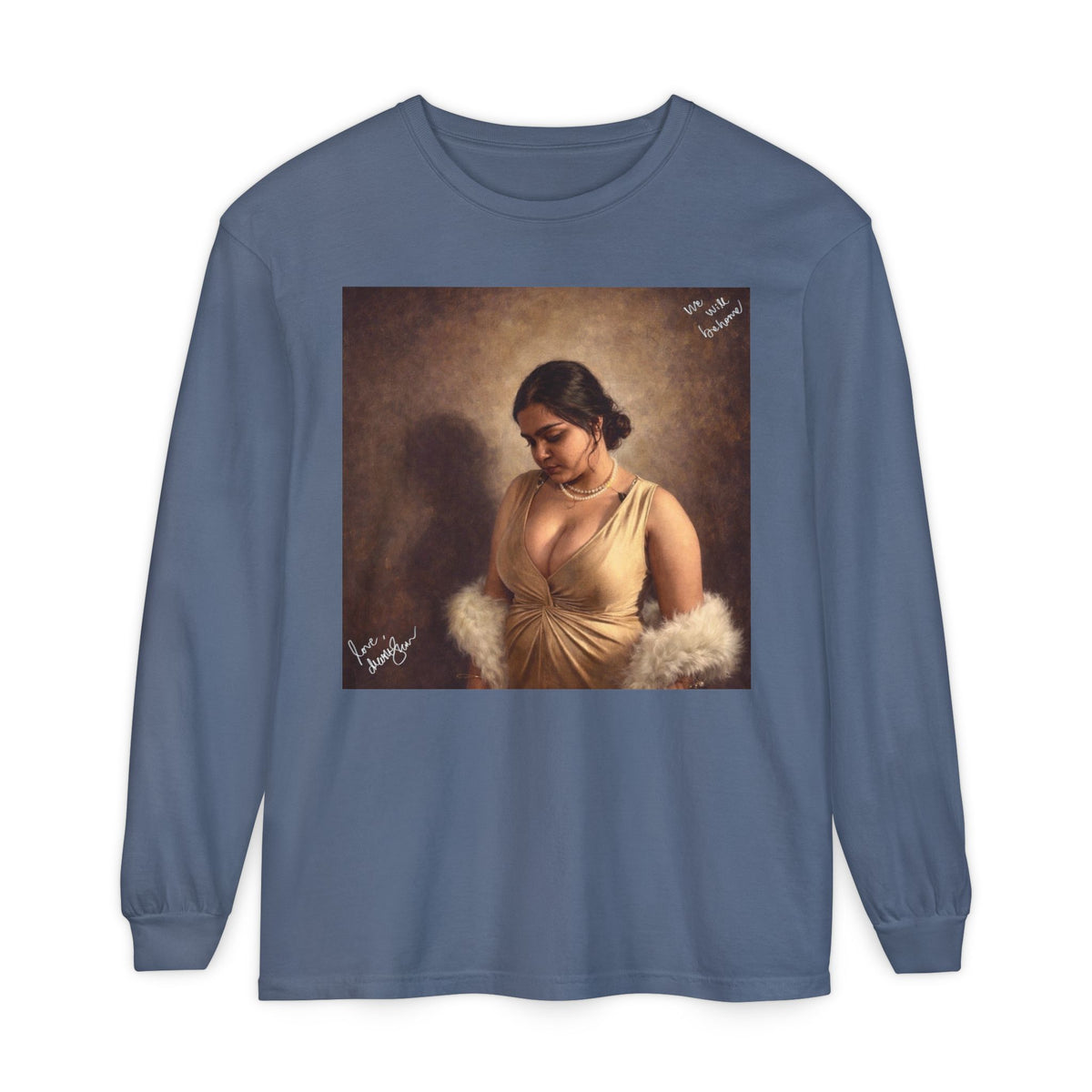 Drashti Unisex Garment-dyed Long Sleeve T-Shirt