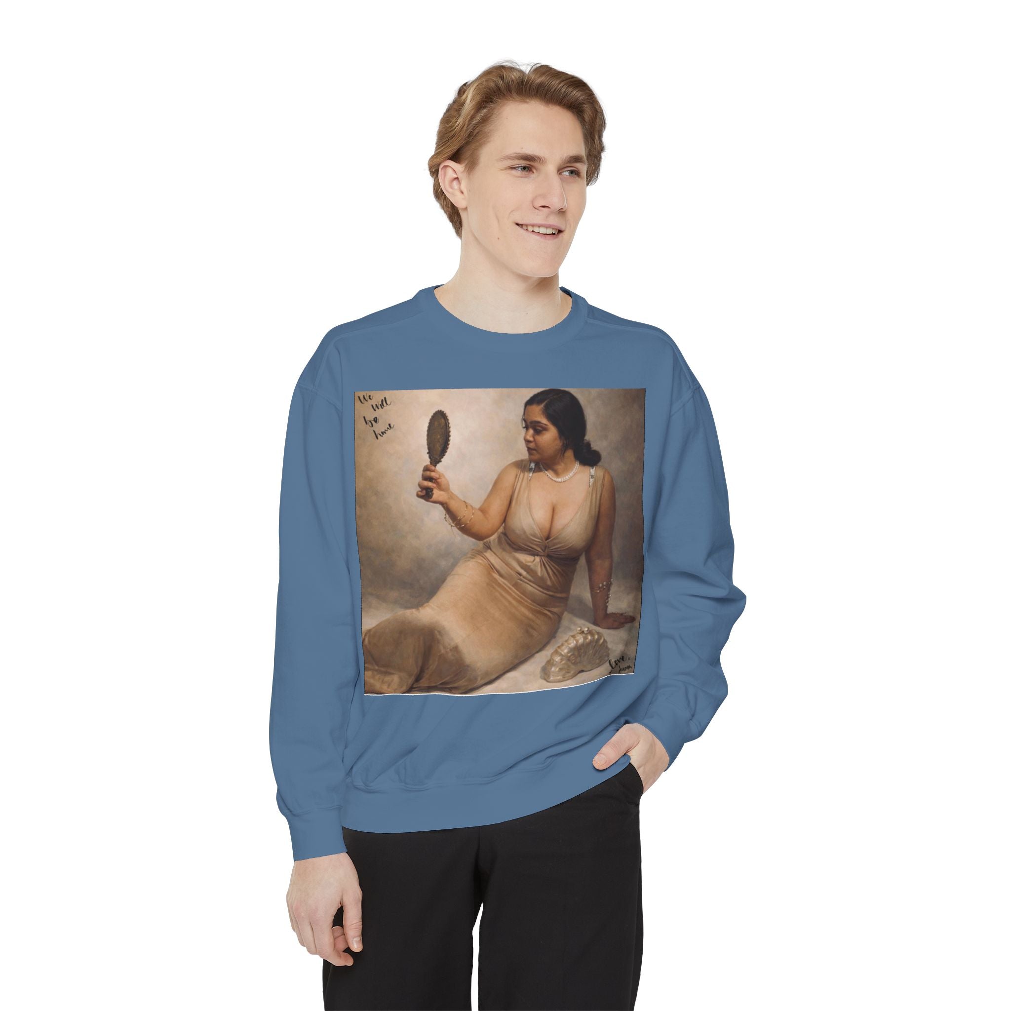 Sweatshirt — Vintage Muse Art Portrait Pullover