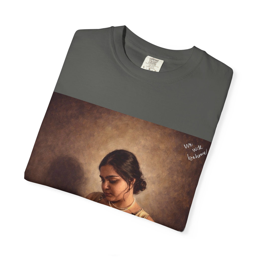 T-Shirt — Vintage Glam Portrait Tee with Signature "Love, Drashti"