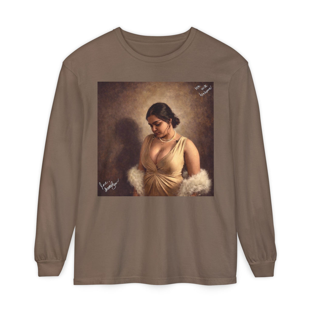 Drashti Unisex Garment-dyed Long Sleeve T-Shirt