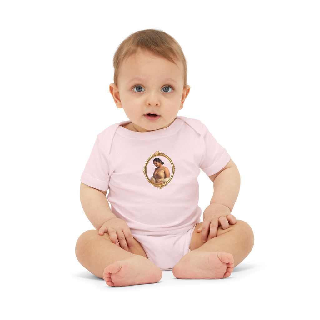 Infant Onesie with Vintage Cherub Portrait – Baby Bodysuit