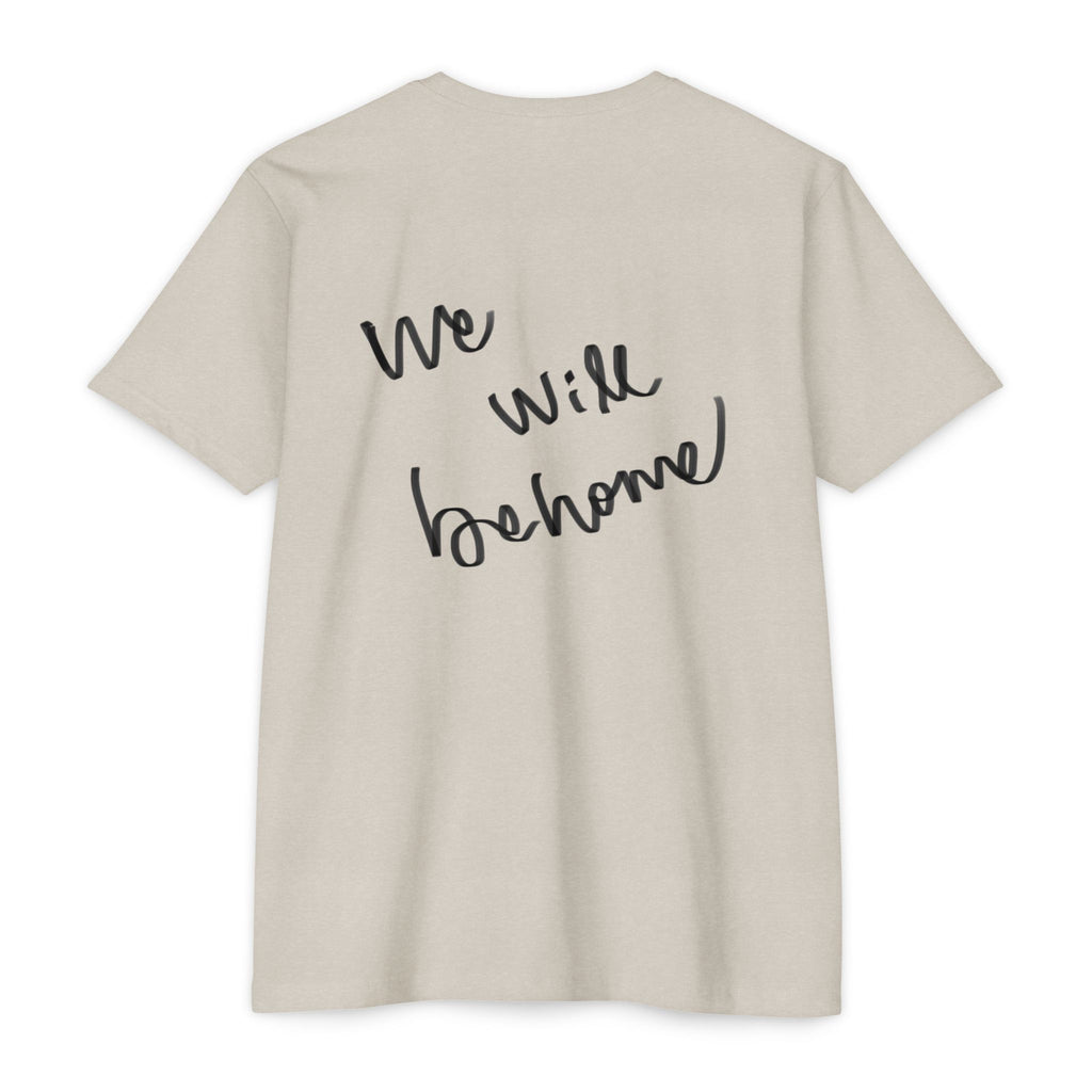 Greek Goddess Illustration T‑Shirt — "We Will Behome" Inspirational Tee