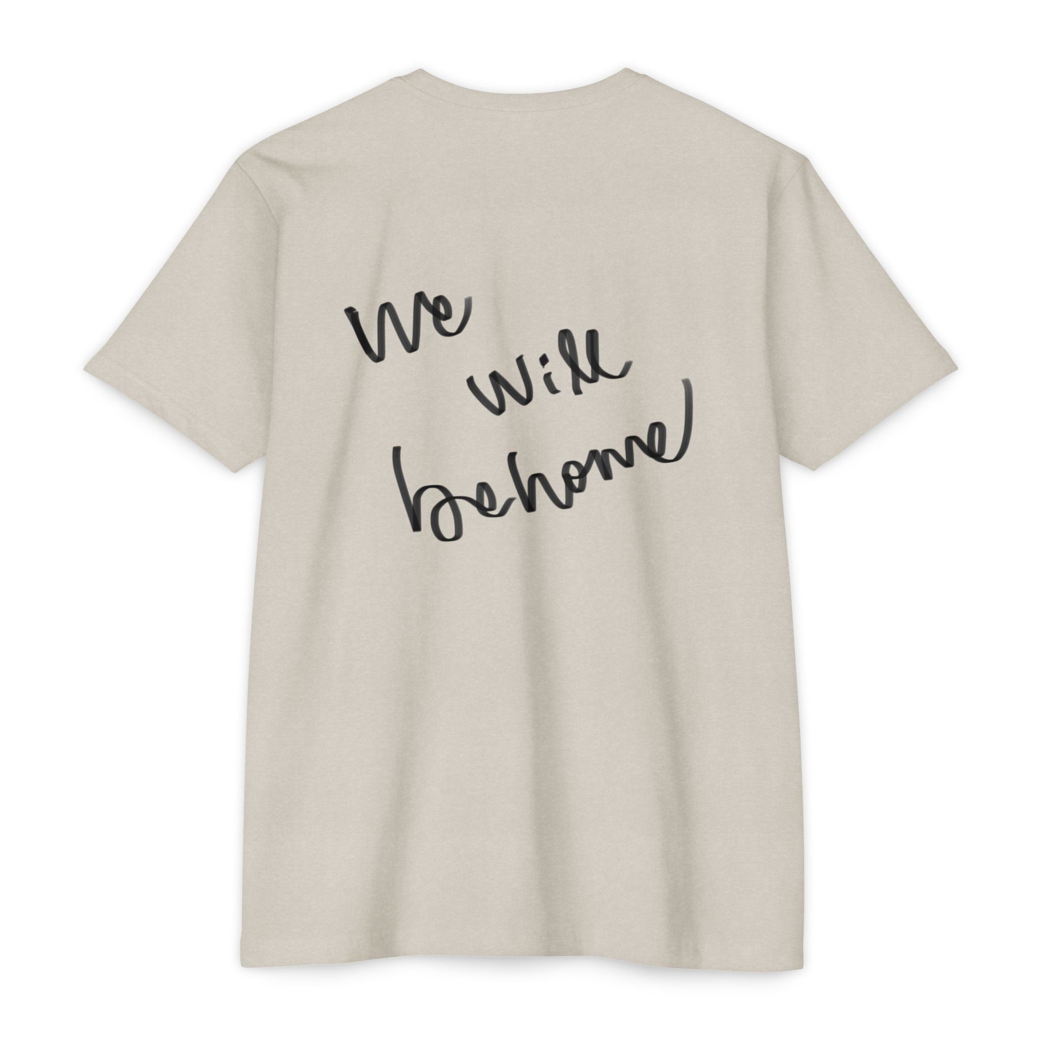 Greek Goddess Illustration T‑Shirt — "We Will Behome" Inspirational Tee