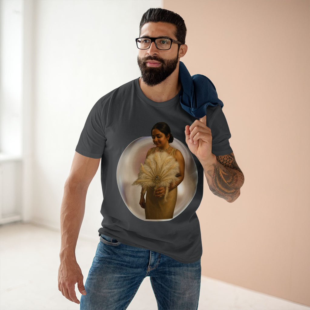 T‑Shirt — Vintage Portrait Bubble with 'We Will Become' Script