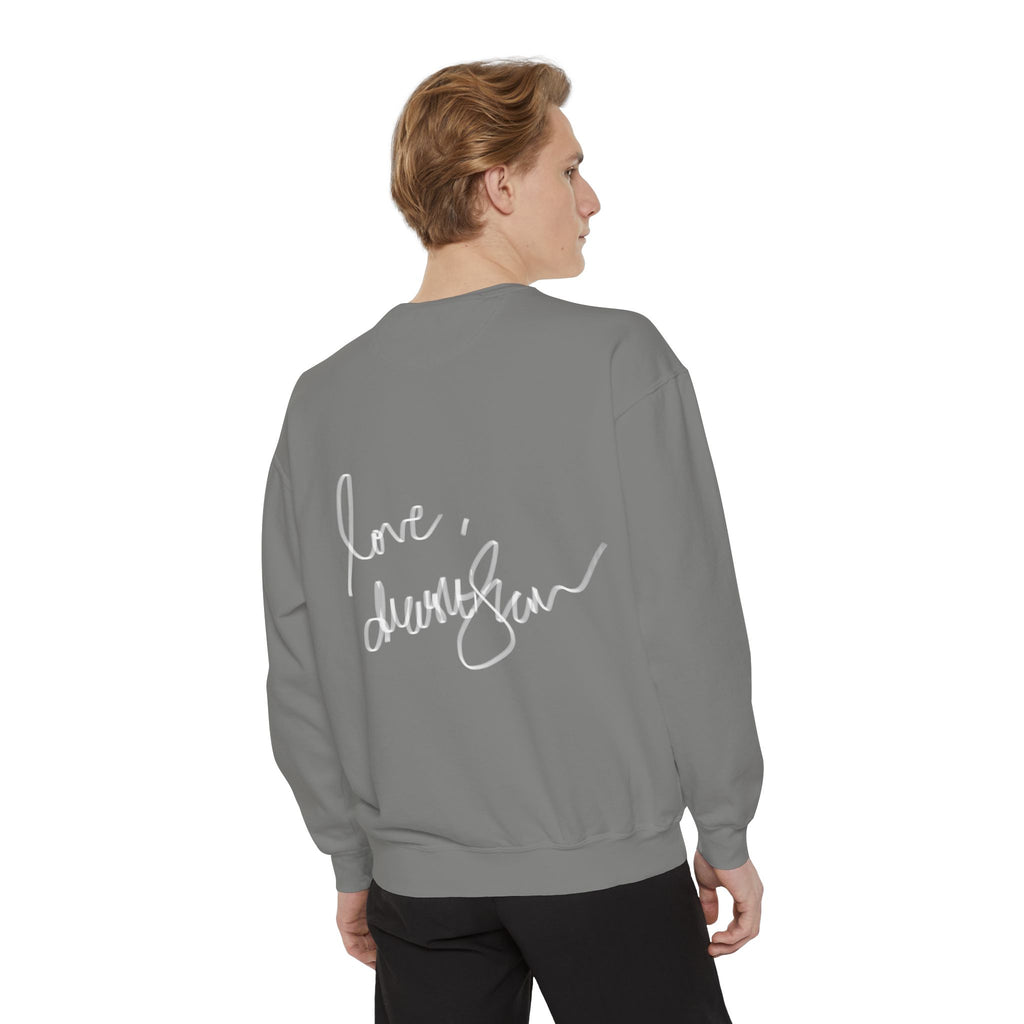 Reclining Muse Sweatshirt — 'We Will Be Home' Retro Art Graphic Crewneck