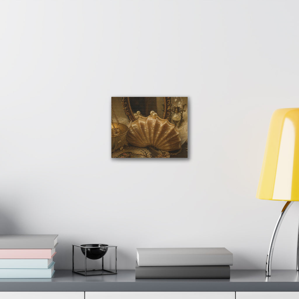 Classical Woman Reading Canvas Print — Vintage Portrait Wall Art