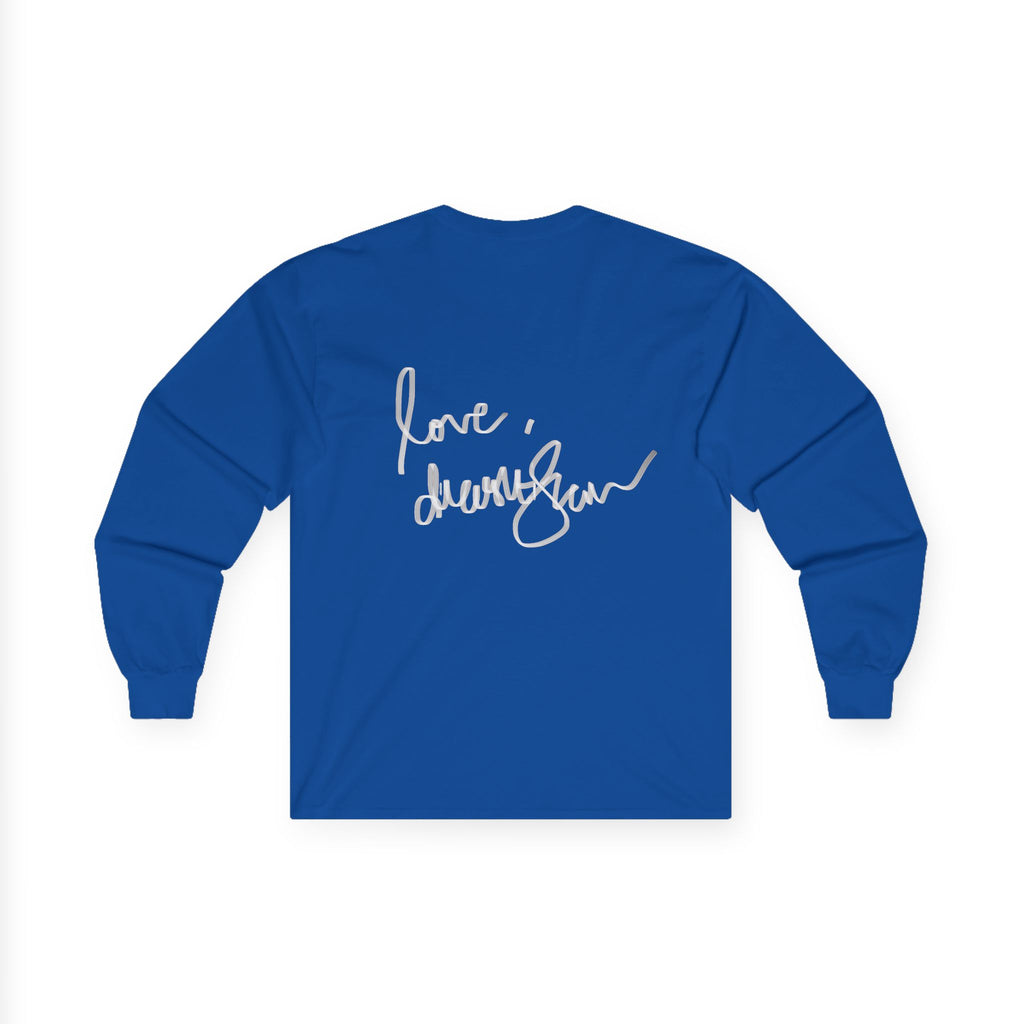 Long Sleeve Tee — "We Will Be Home" Portrait Graphic