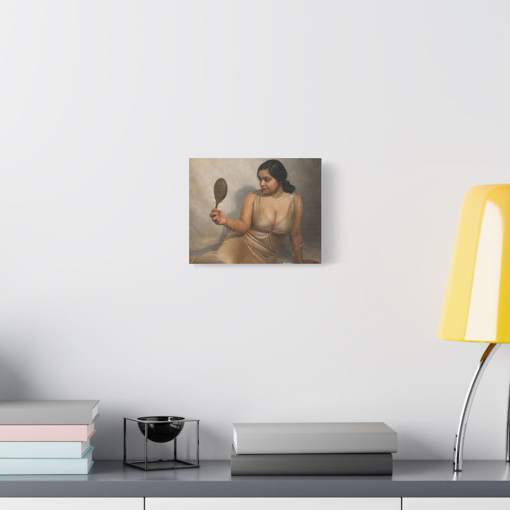 Vintage Jewelry Still Life Satin Canvas Print — Stretched Wall Art