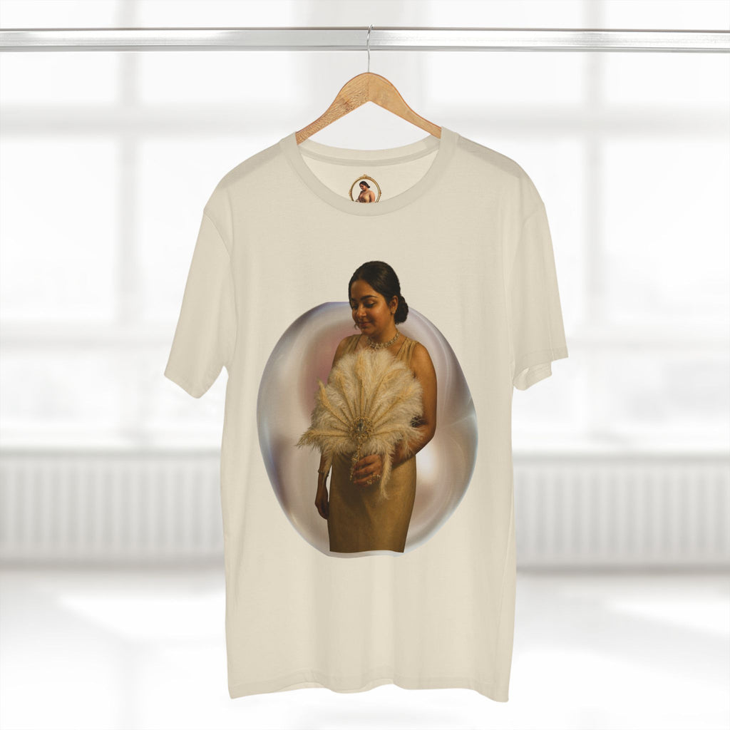 T‑Shirt — Vintage Portrait Bubble with 'We Will Become' Script