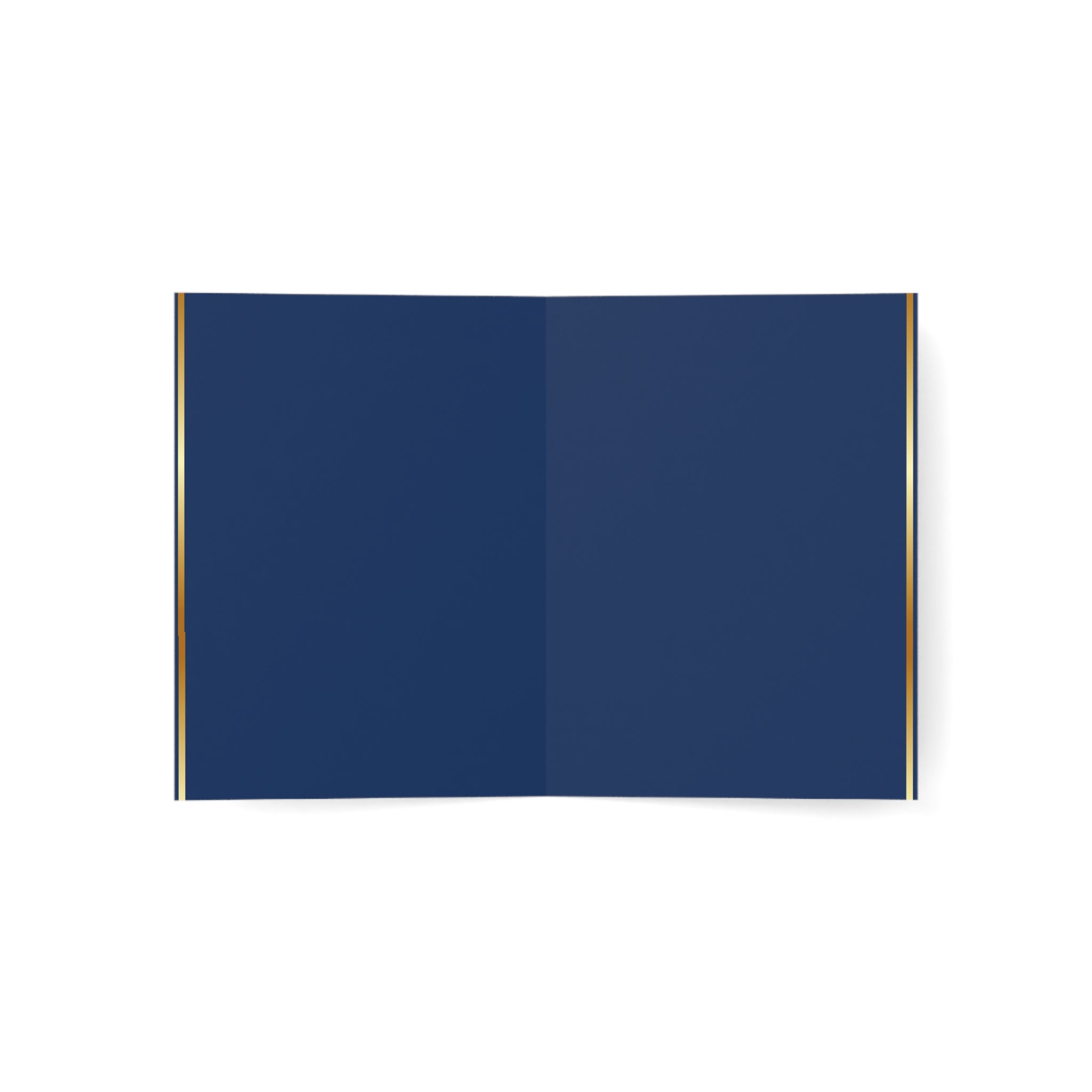 Greeting Card — Vintage Portrait with Gold Frame (Blank Inside)