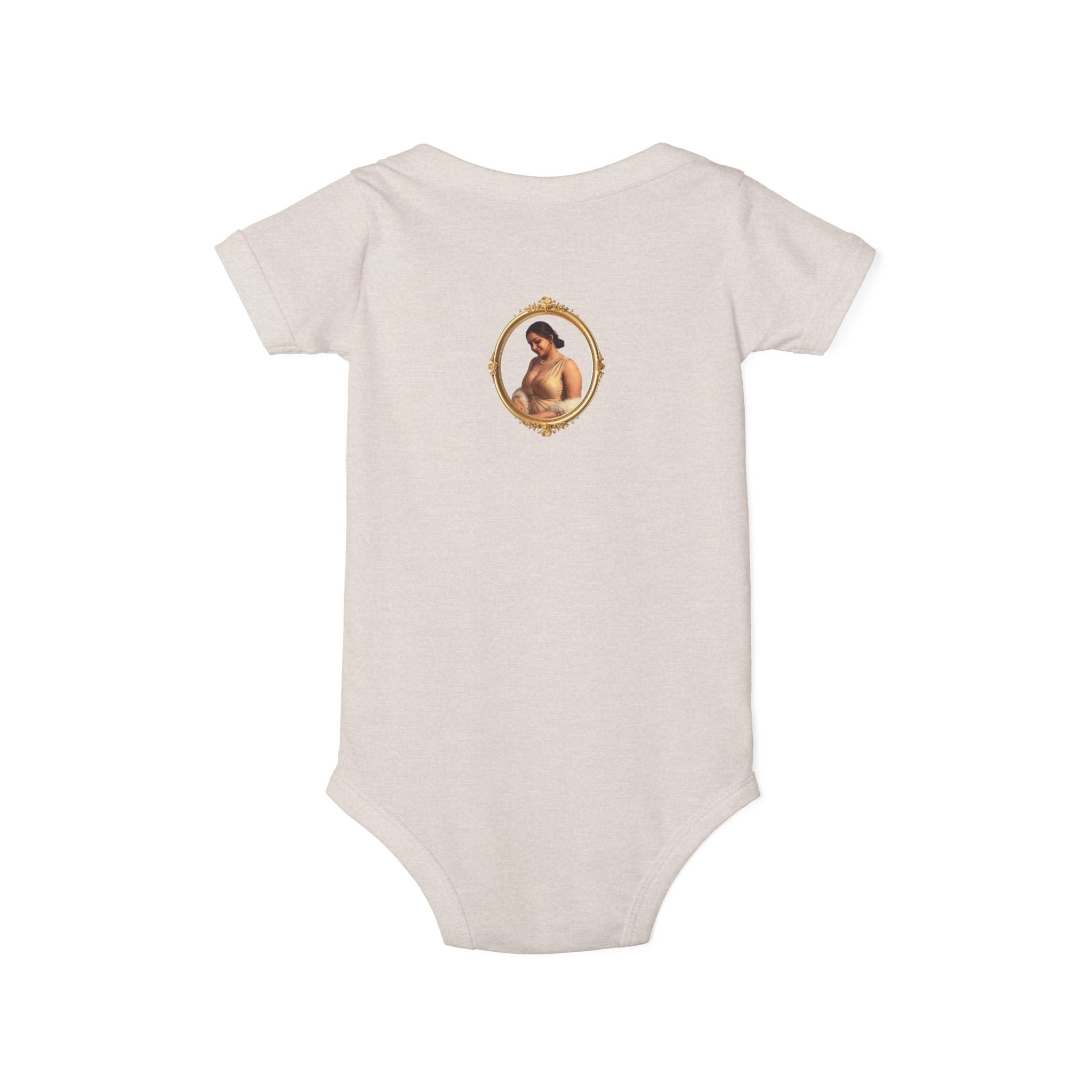 Infant Onesie with Vintage Cherub Portrait – Baby Bodysuit