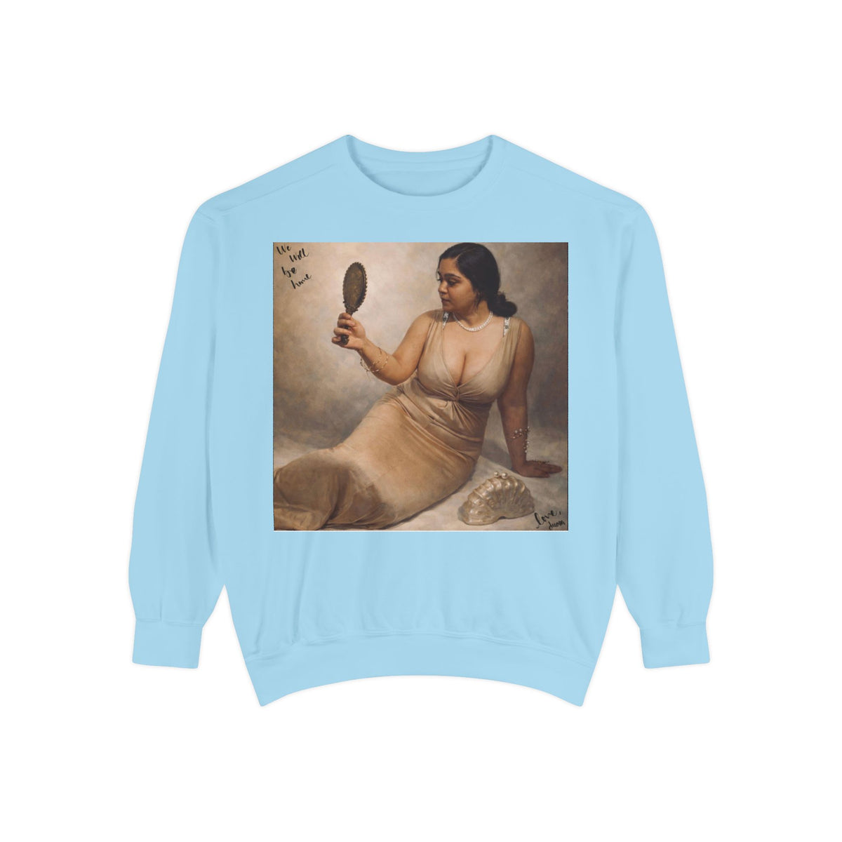 Drashti Sweatshirt — Vintage Muse Art Portrait Pullover